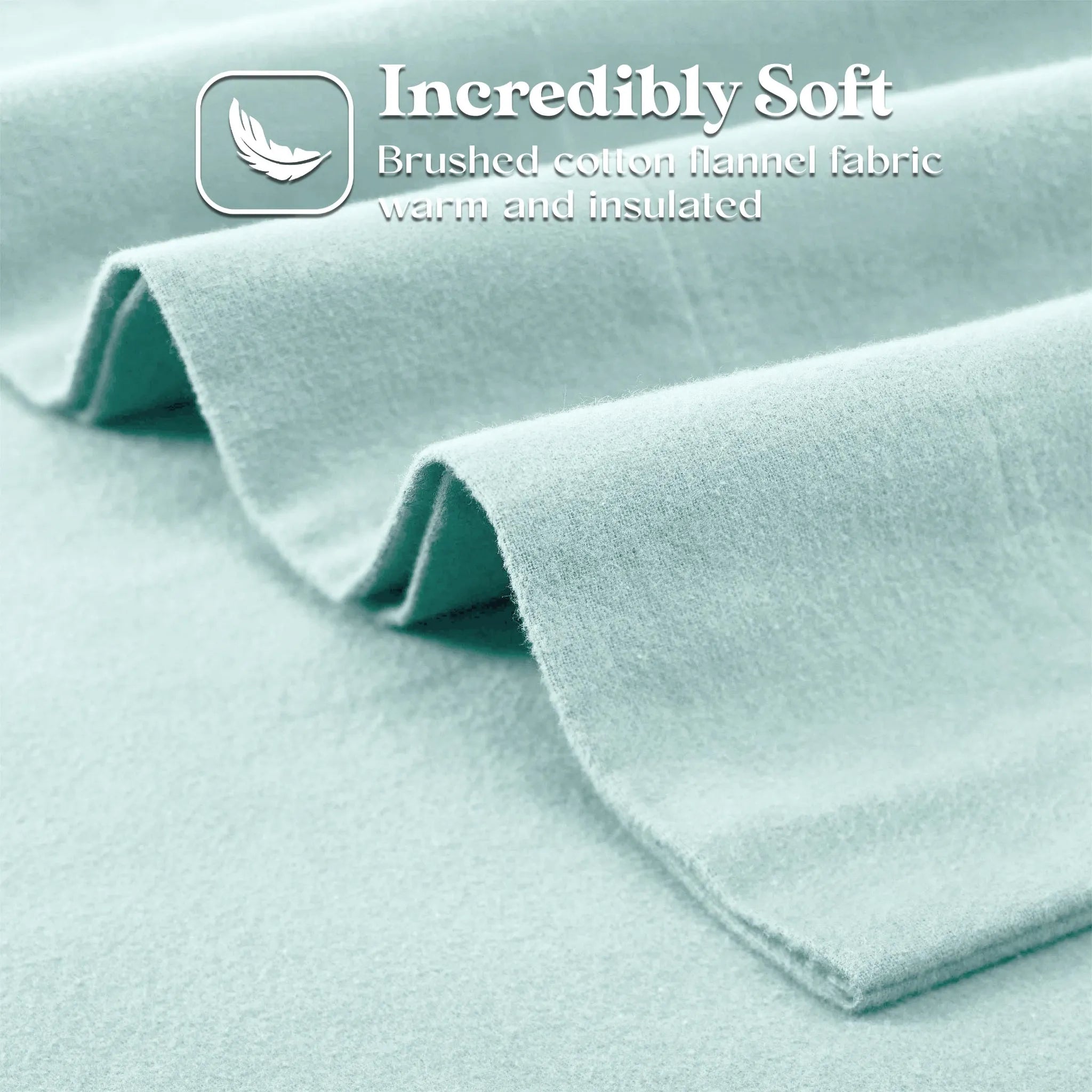 100% Cotton Flannel Solid Deep Pocket Bed Sheet Set - Sheet Set by Superior Brand