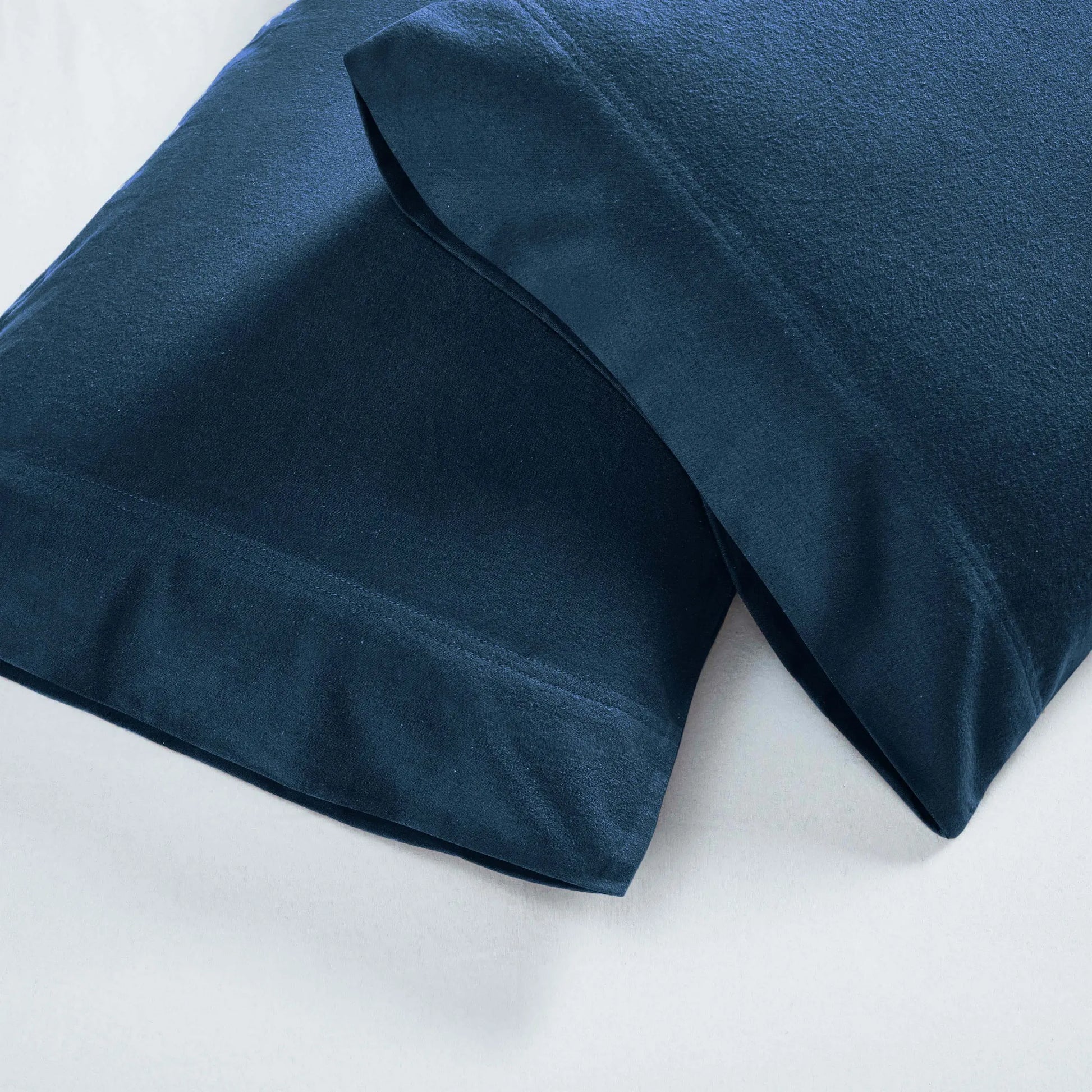 Solid Flannel Cotton Soft Fuzzy Pillowcases, Set of 2 - Pillowcases by Superior Brand