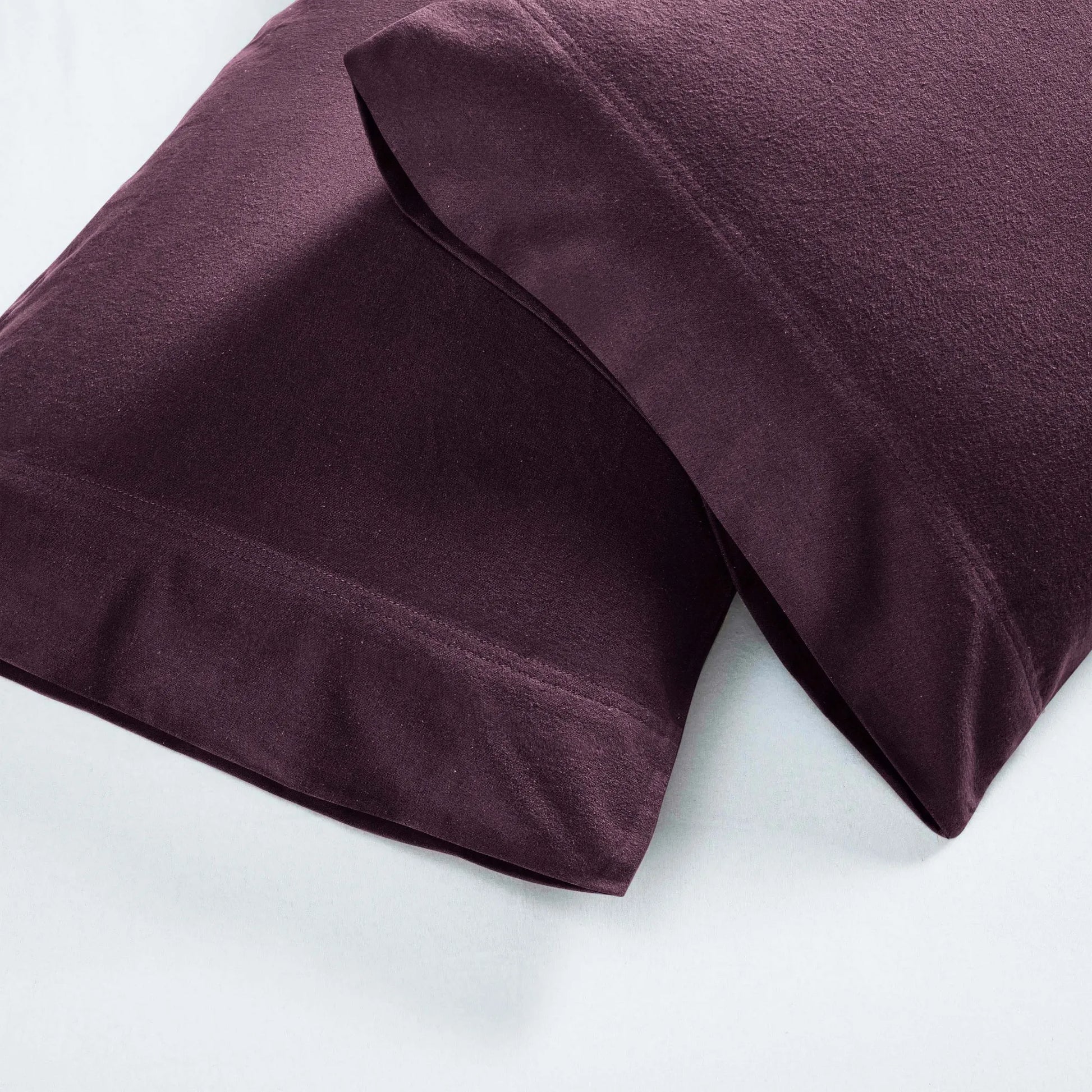 Solid Flannel Cotton Soft Fuzzy Pillowcases, Set of 2 - Pillowcases by Superior Brand