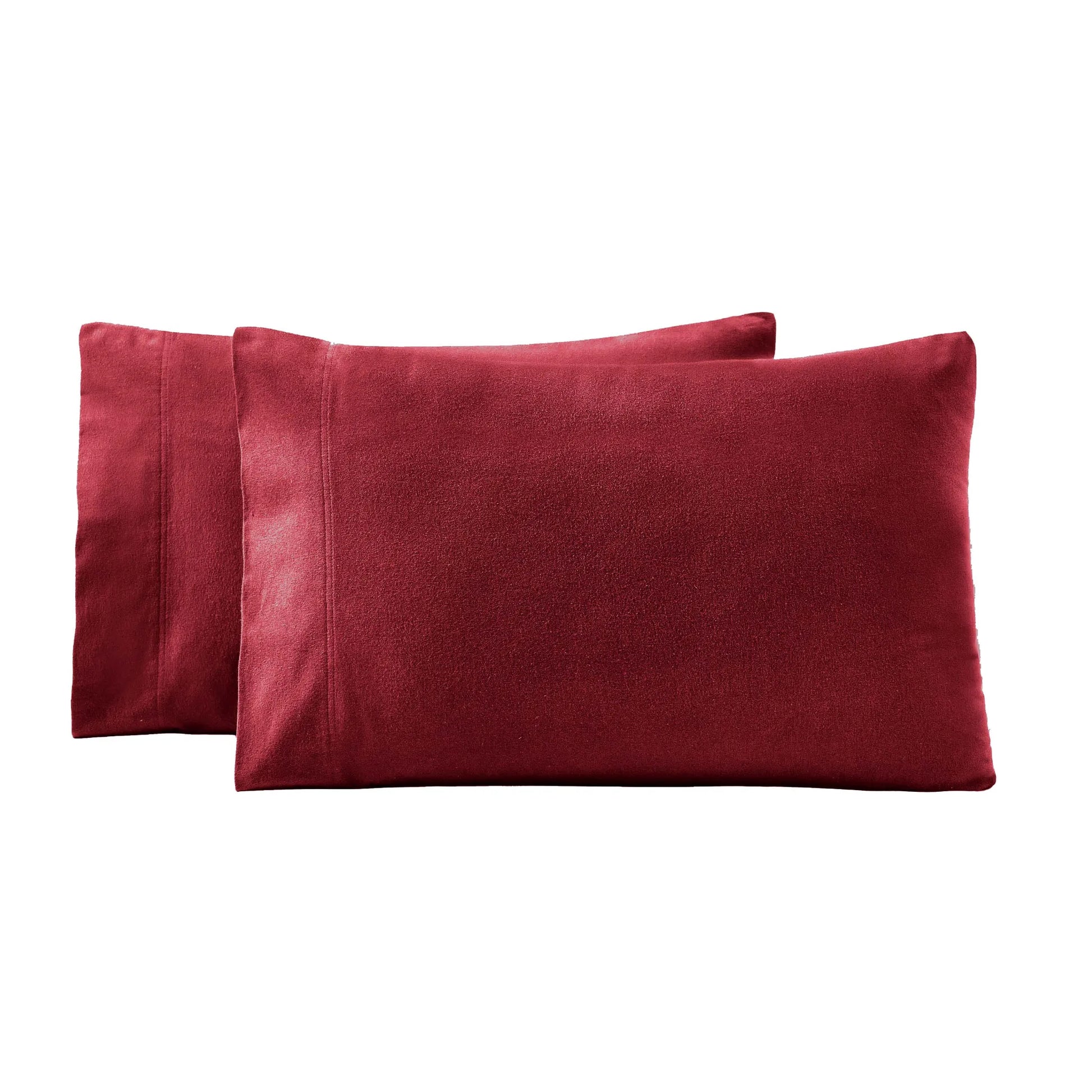Solid Flannel Cotton Soft Fuzzy Pillowcases, Set of 2 - Pillowcases by Superior Brand