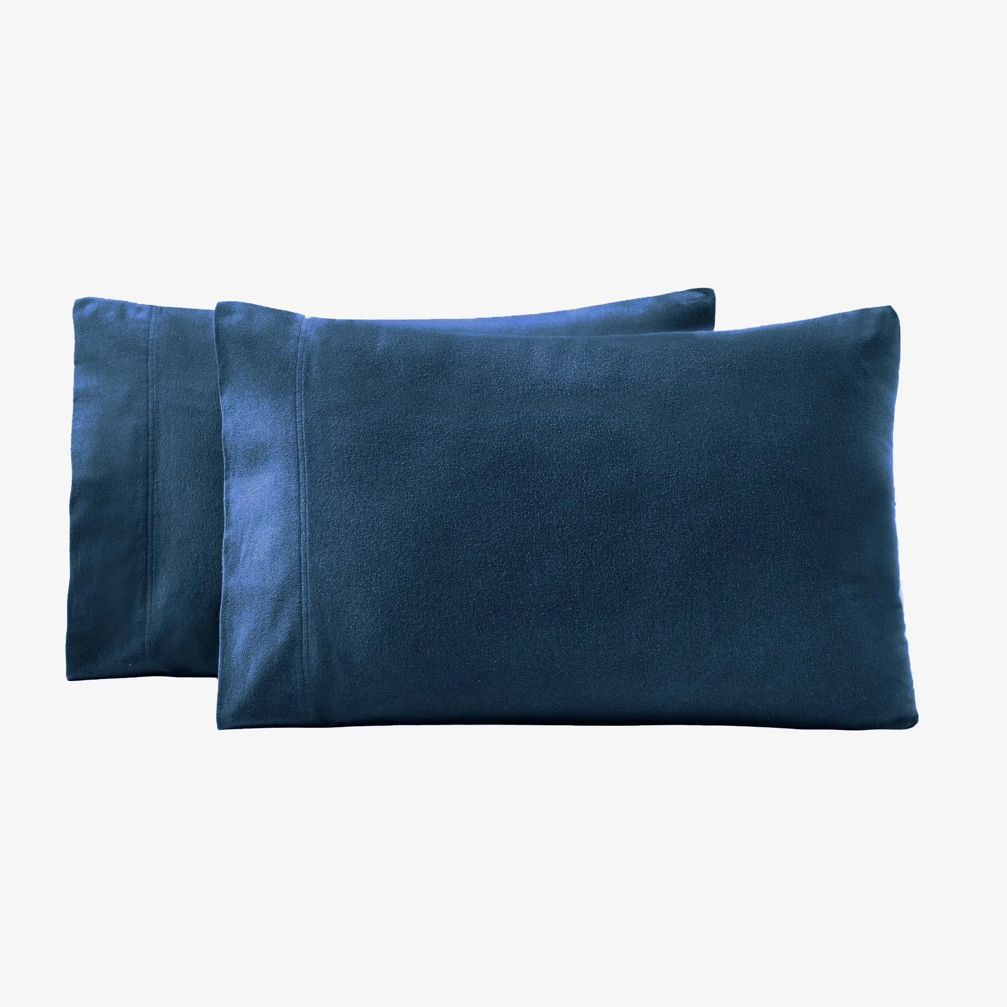 Solid Flannel Cotton Soft Fuzzy Pillowcases, Set of 2 - Pillowcases by Superior Brand