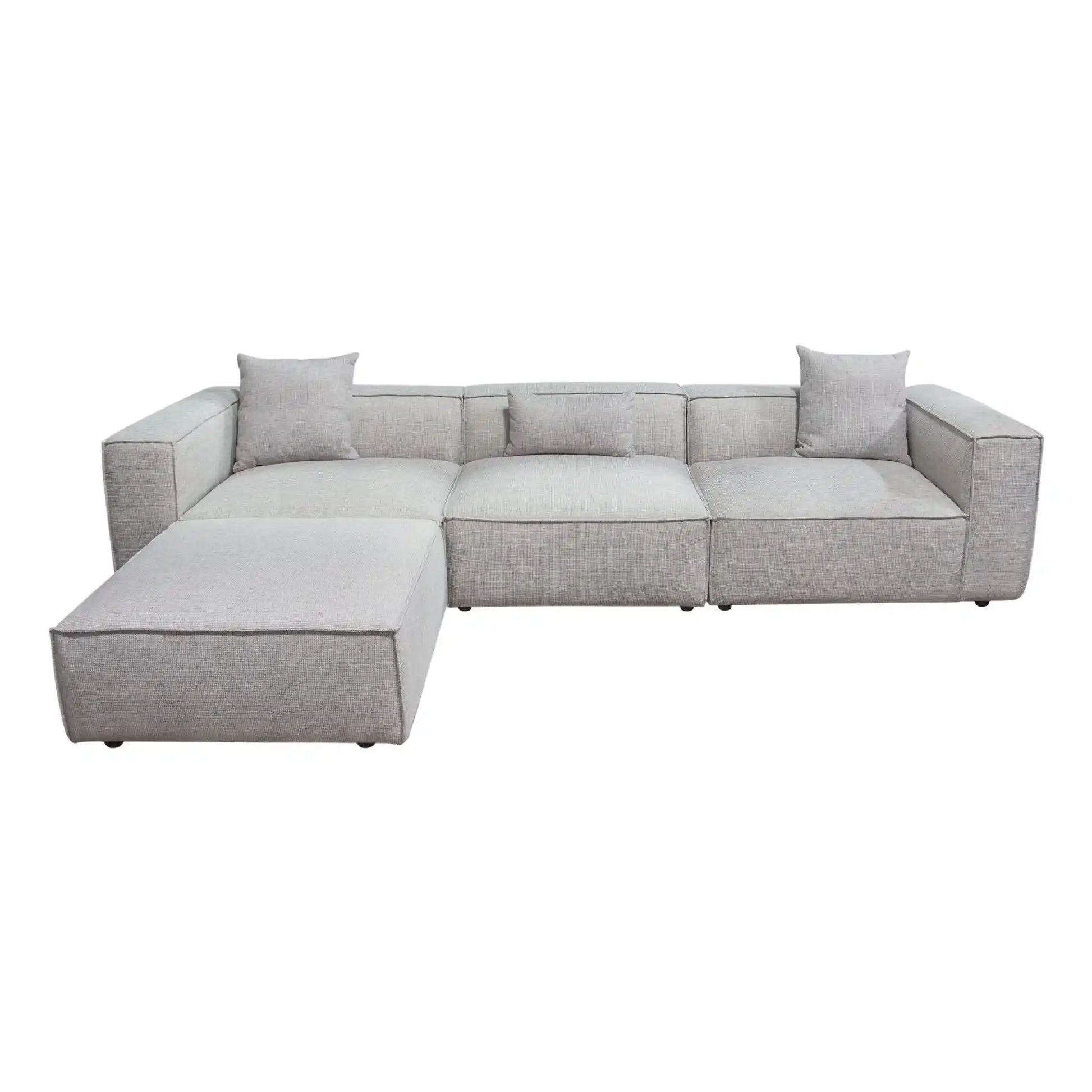 Vice Reversible 4 Piece Sectional – Barley Fabric - Best Buy Furniture