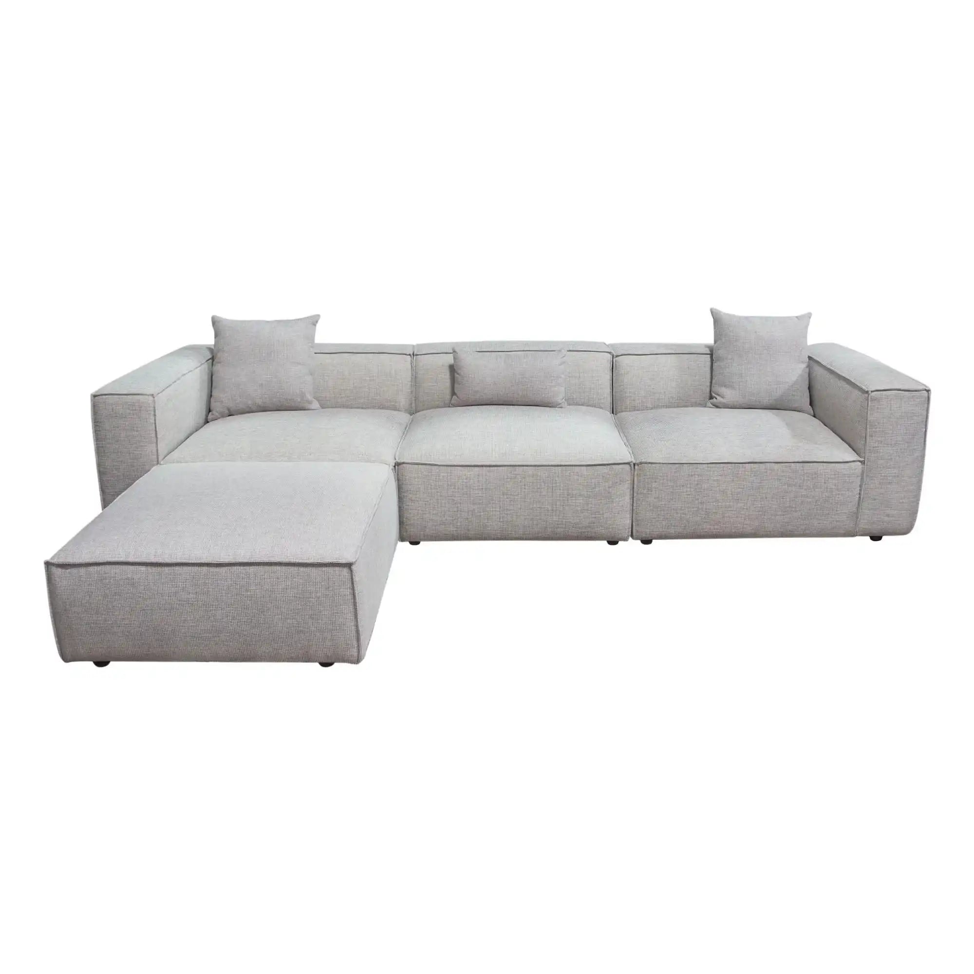 Vice Reversible 4 Piece Sectional – Barley Fabric - Best Buy Furniture