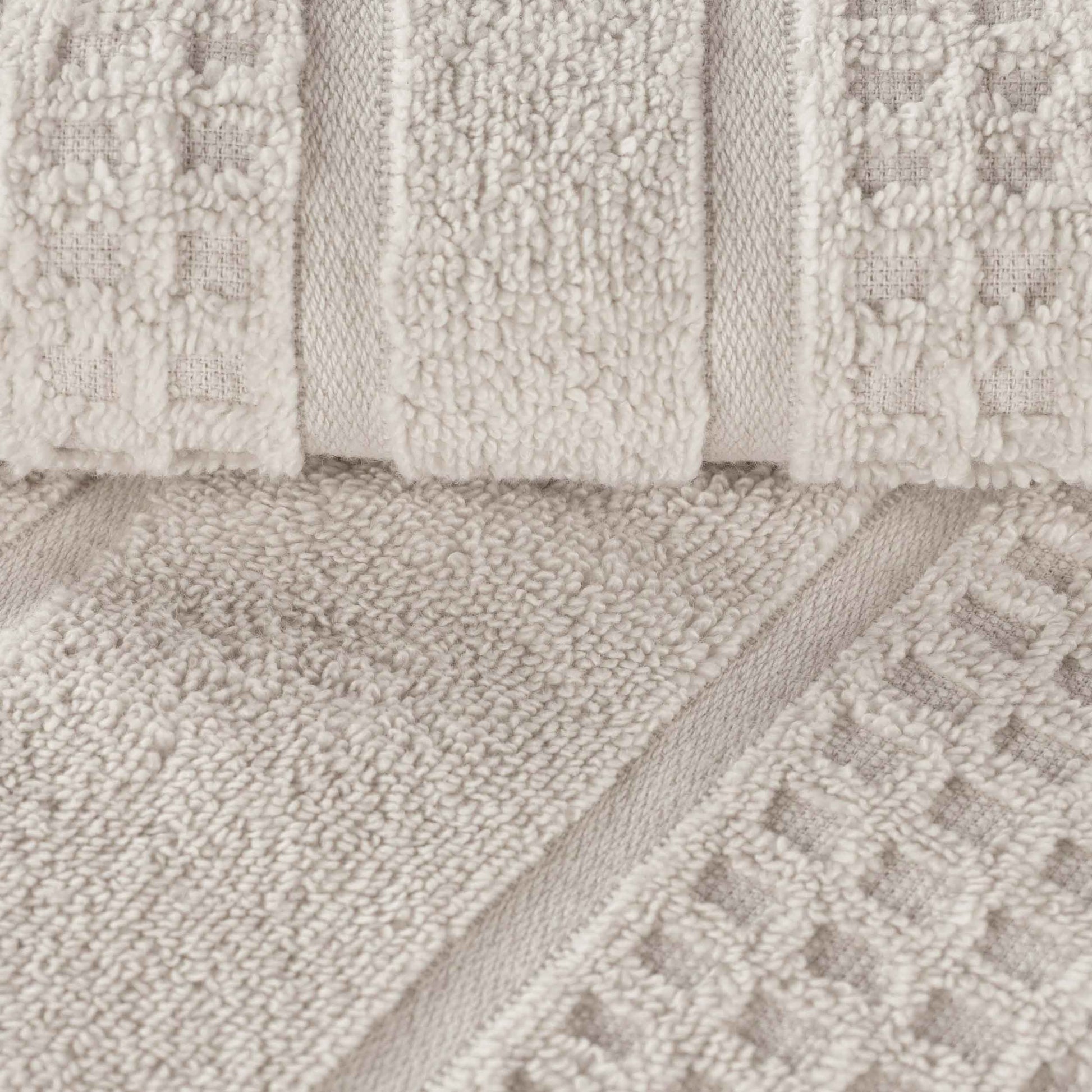 Napa Zero Twist Cotton Solid Waffle Honeycomb Bath Towel Set of 3 - Bath Towel by Superior Brand