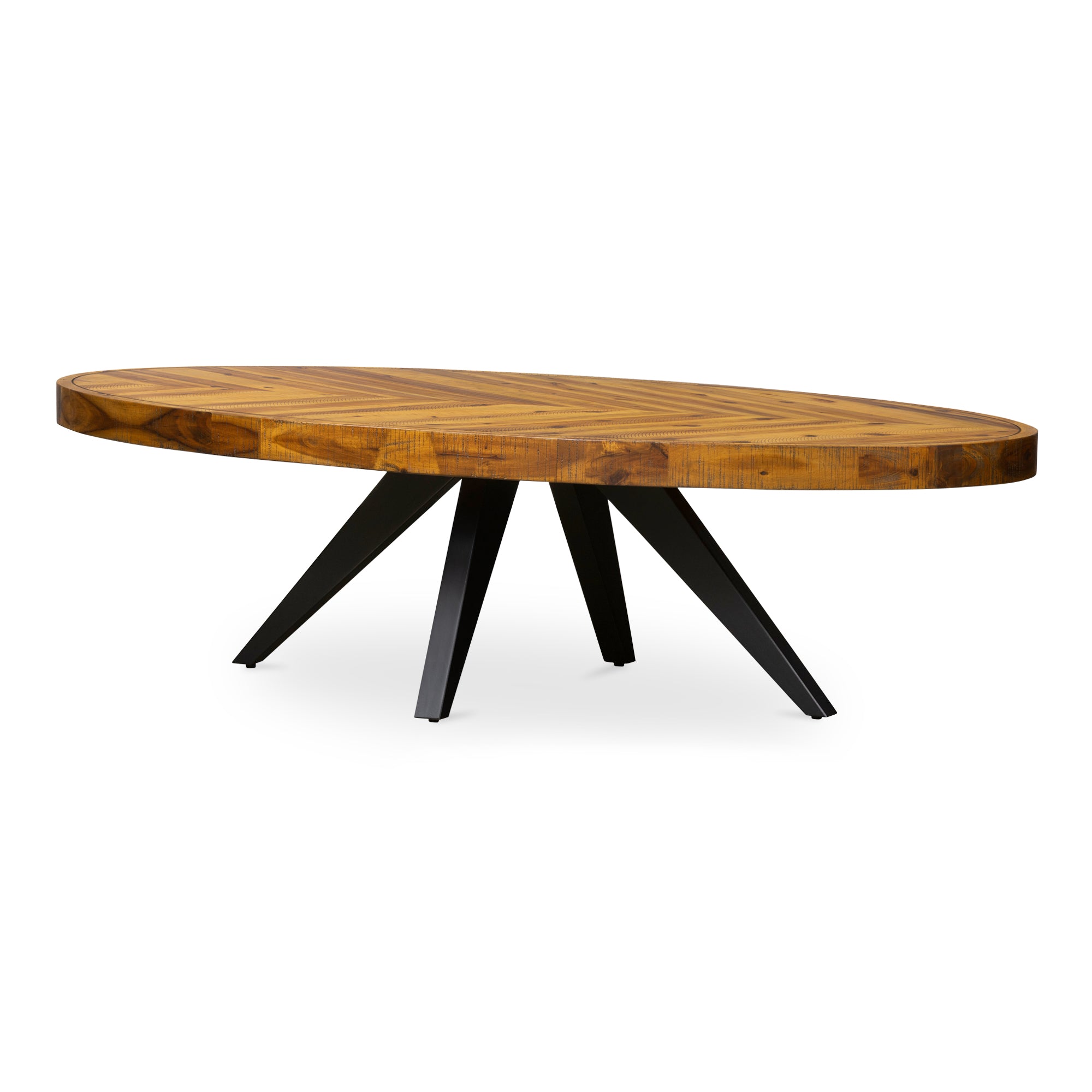 Parq Oval Coffee Table Amber - Moes Home