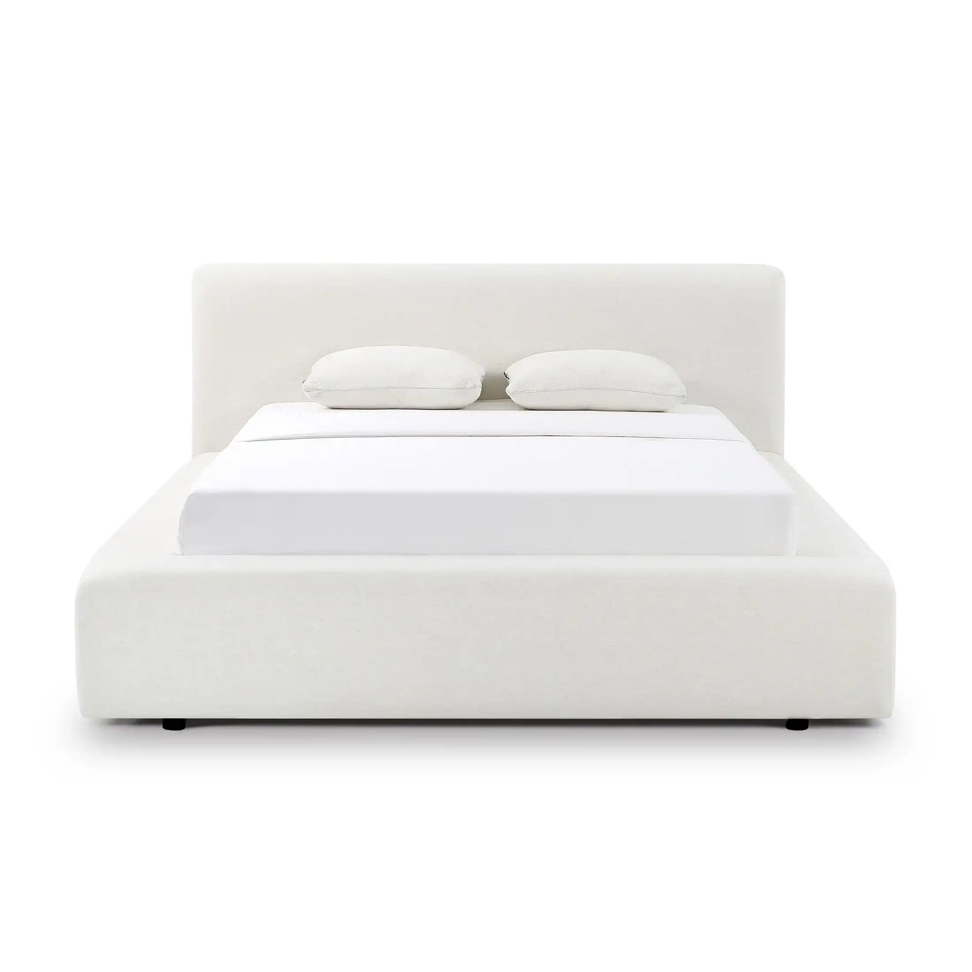 Meena Cream Upcycled Linen Storage Bed - Best Buy Furniture