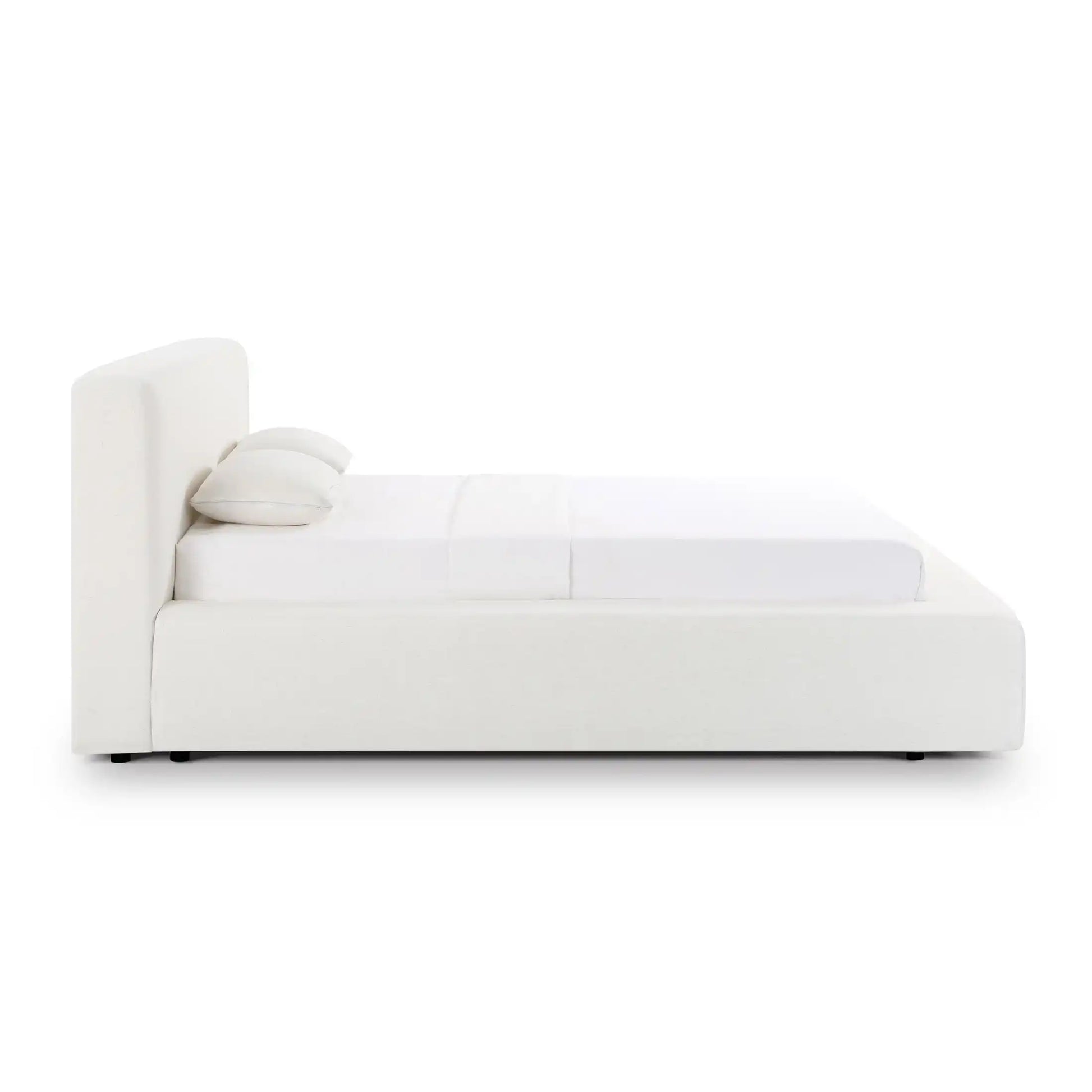 Meena Cream Upcycled Linen Storage Bed - Best Buy Furniture