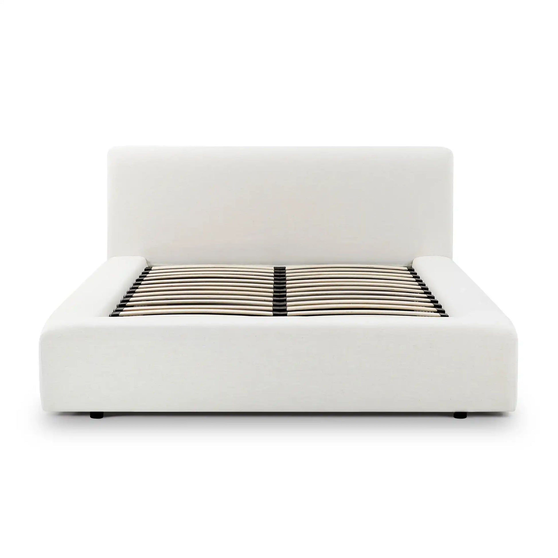 Meena Cream Upcycled Linen Storage Bed - Best Buy Furniture