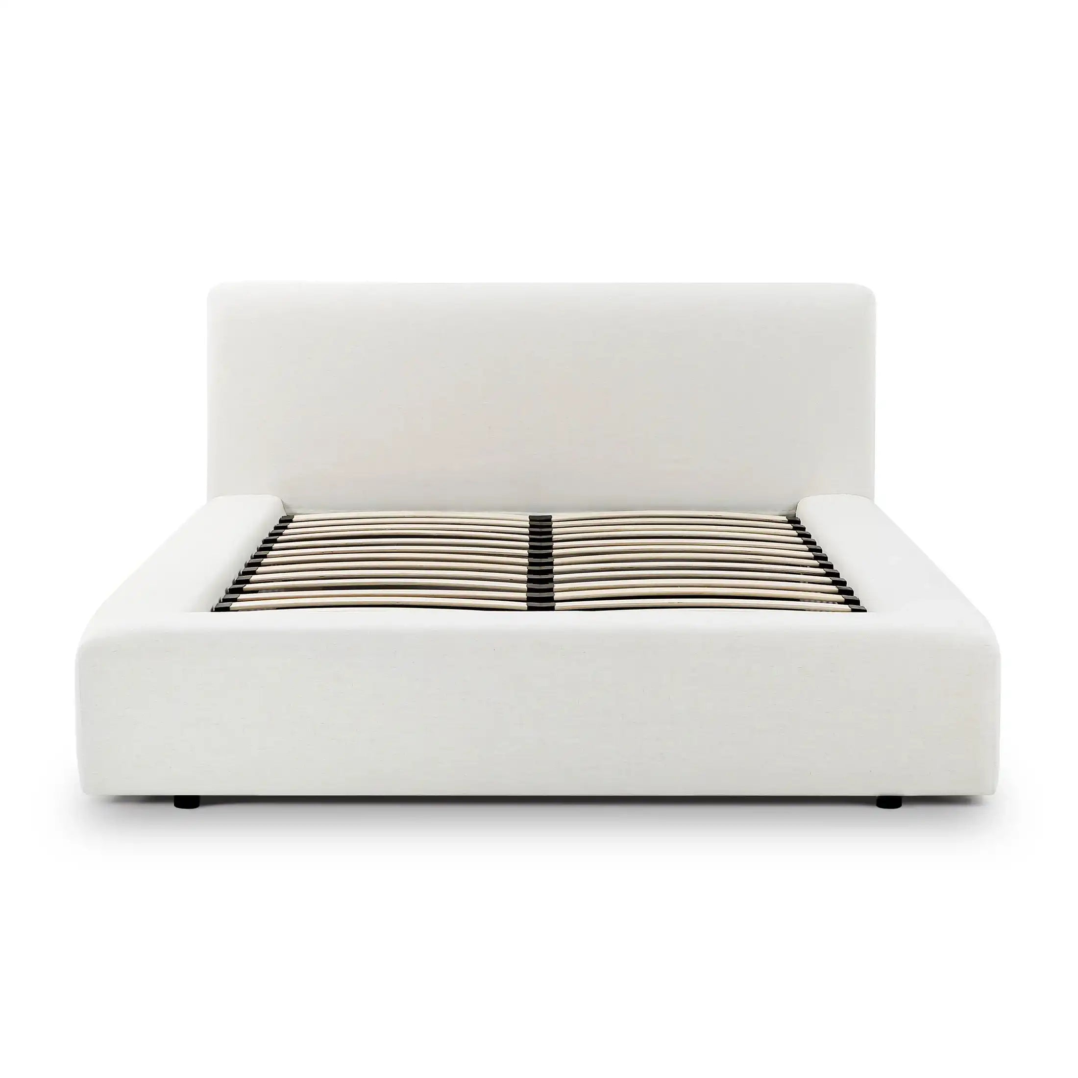 Meena Cream Upcycled Linen Storage Bed - Best Buy Furniture