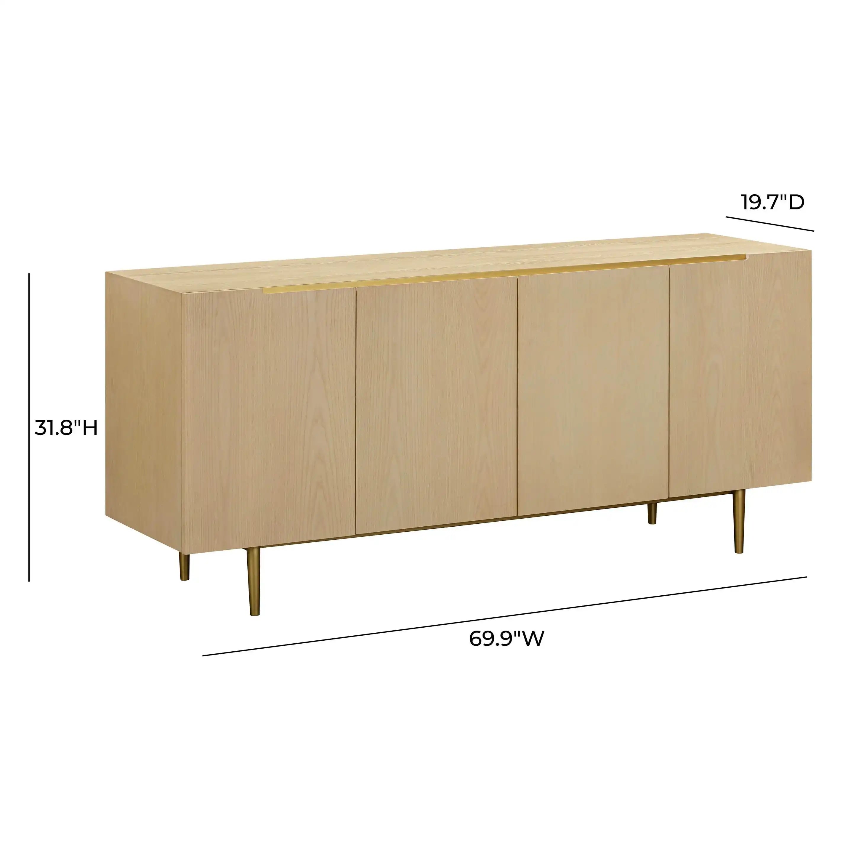 Echo Washed Natural Ash Sideboard - Best Buy Furniture