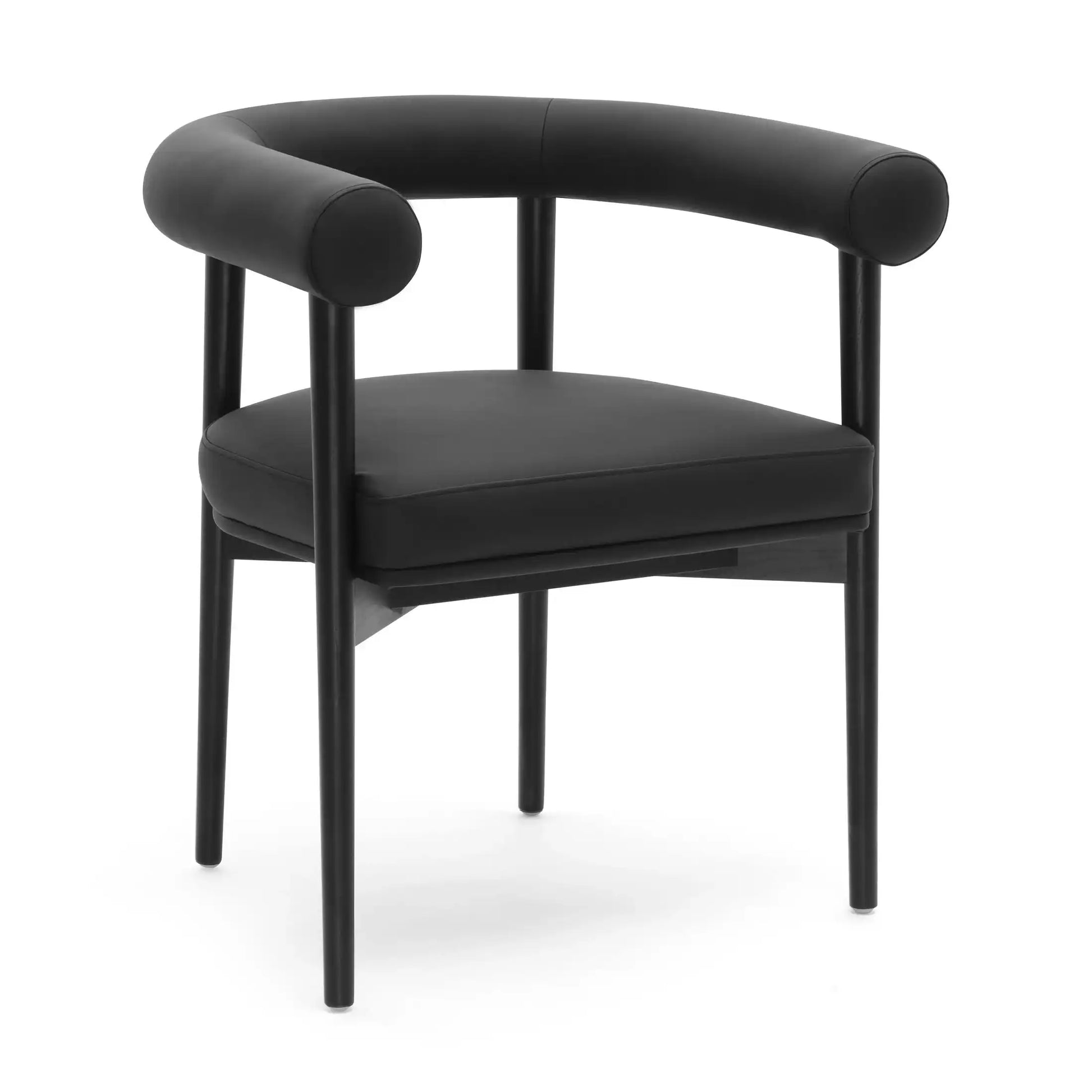 Spara Performance Vegan Leather Dining Chair Black - Best Buy Furniture