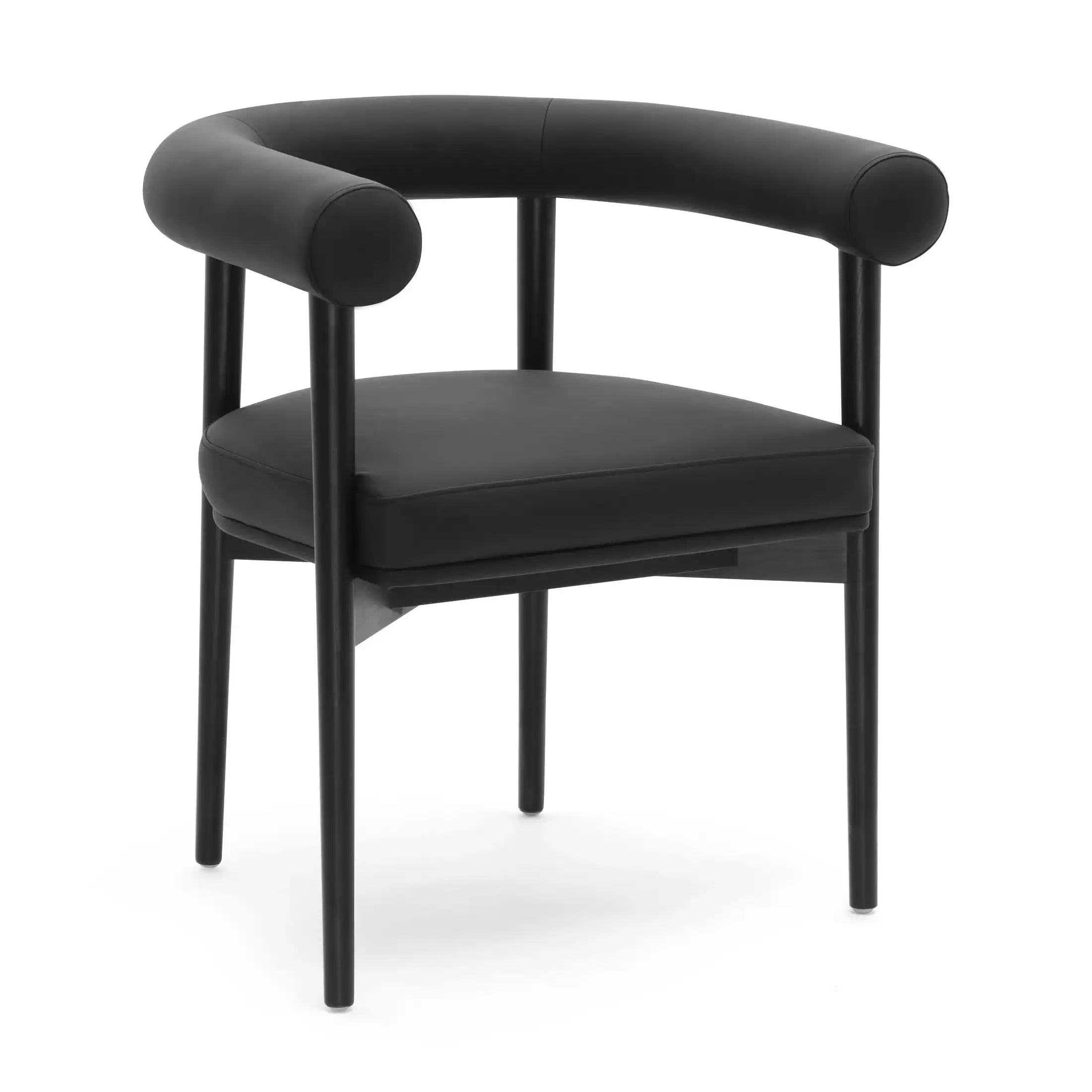 Spara Performance Vegan Leather Dining Chair Black - Best Buy Furniture