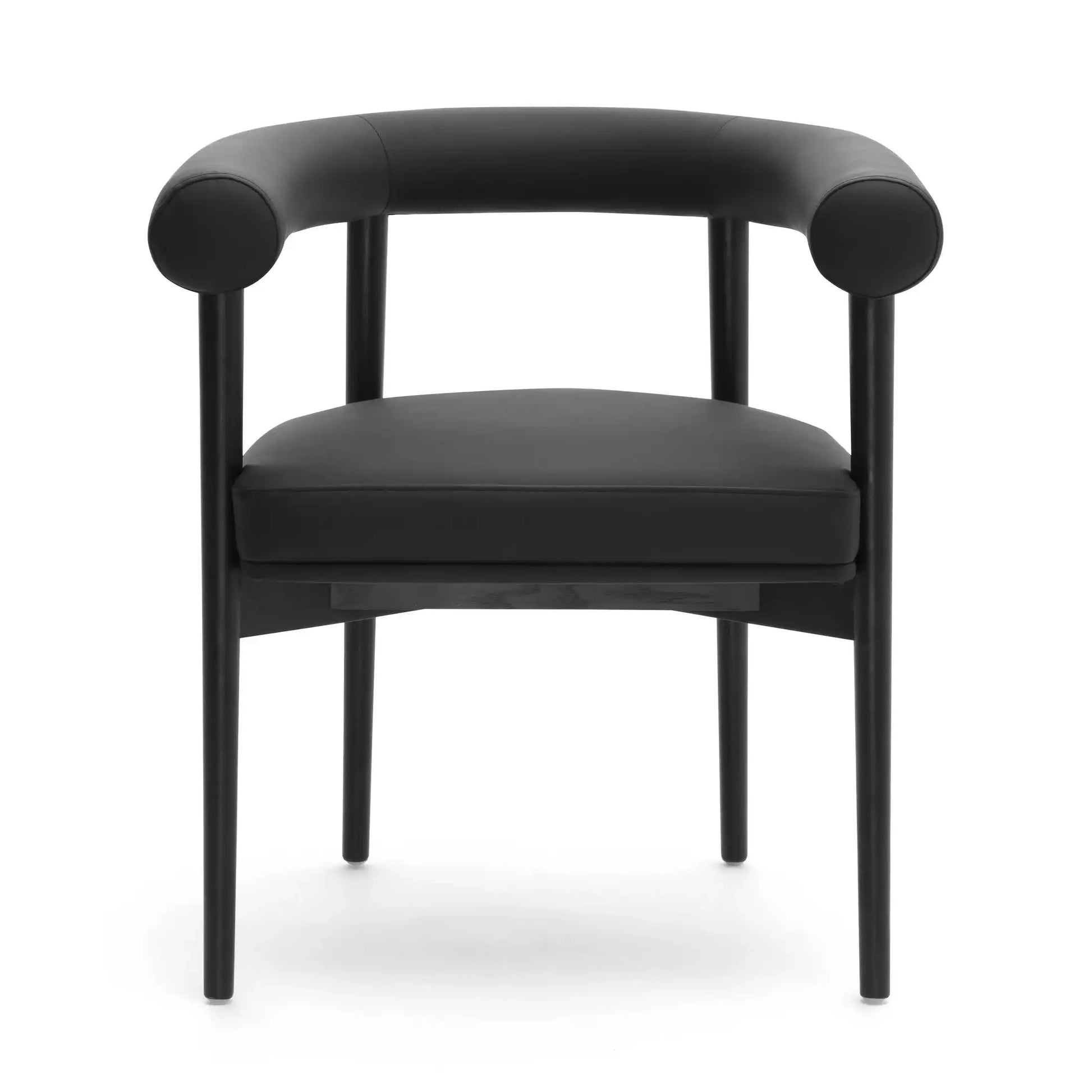 Spara Performance Vegan Leather Dining Chair Black - Best Buy Furniture