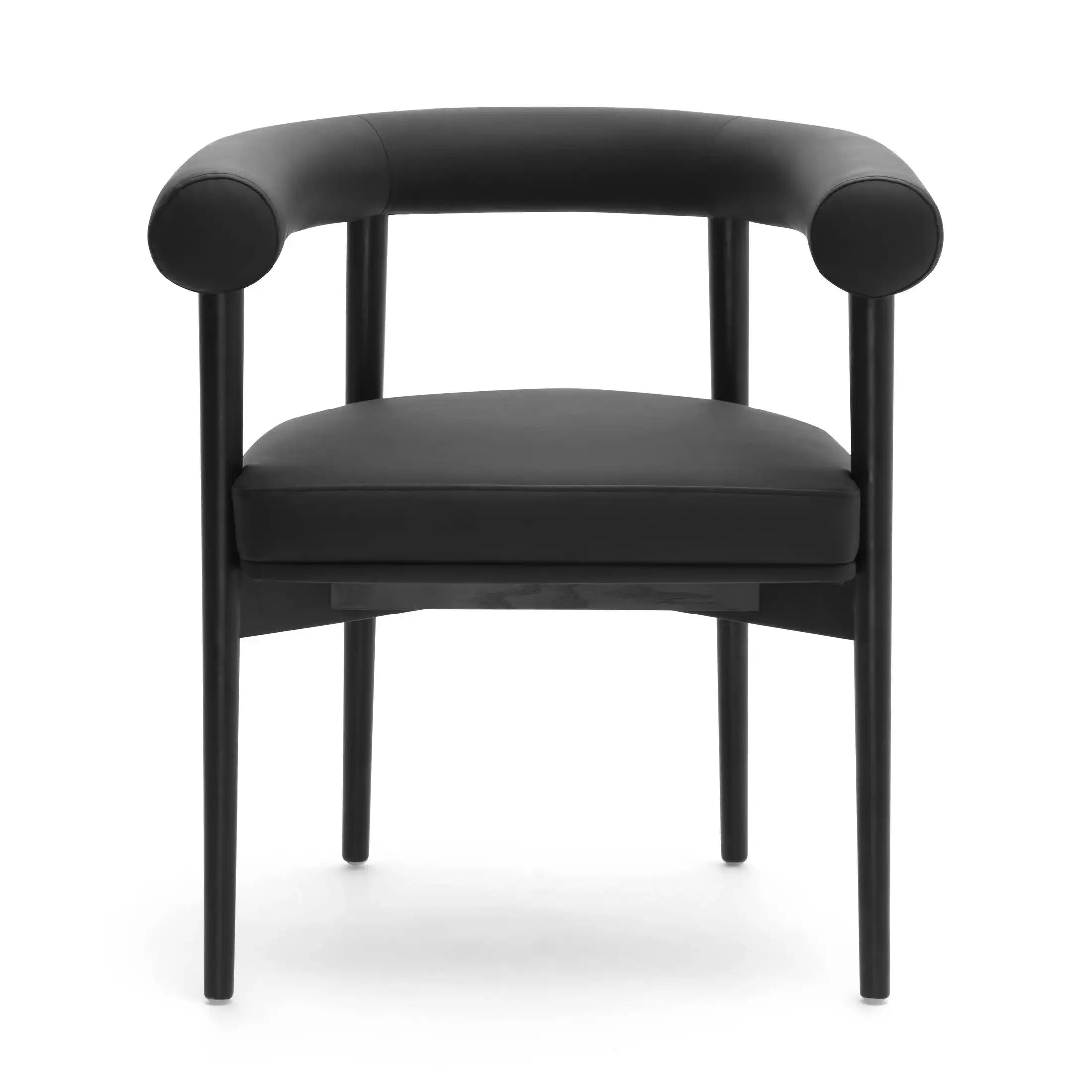 Spara Performance Vegan Leather Dining Chair Black - Best Buy Furniture
