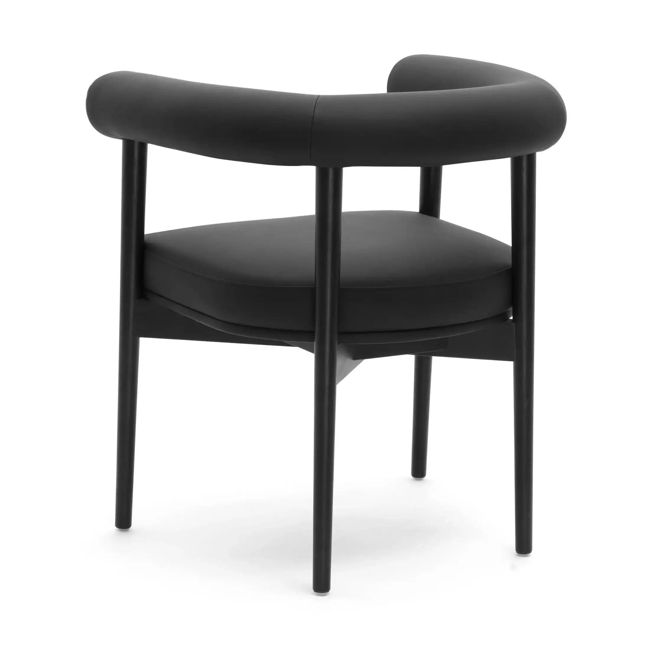 Spara Performance Vegan Leather Dining Chair Black - Best Buy Furniture