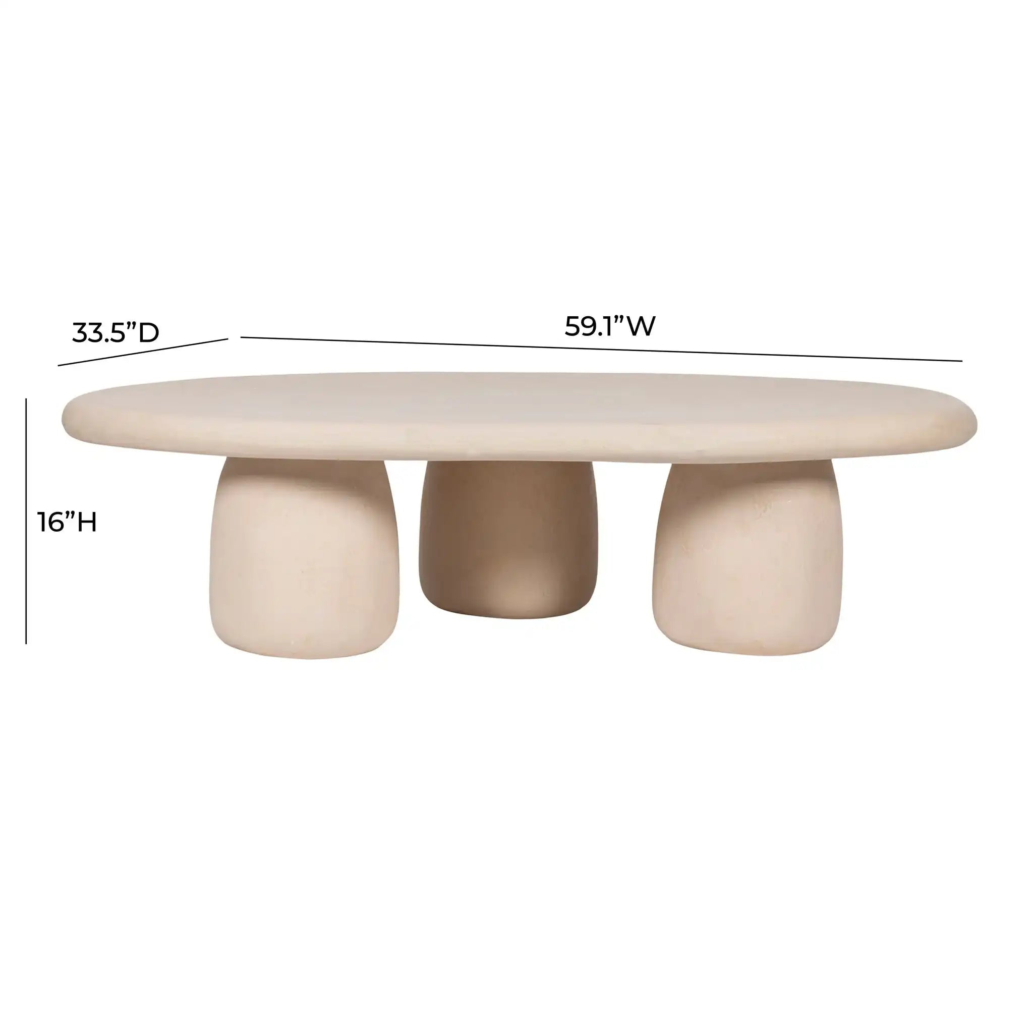 Rahul Cream Coffee Table - Best Buy Furniture