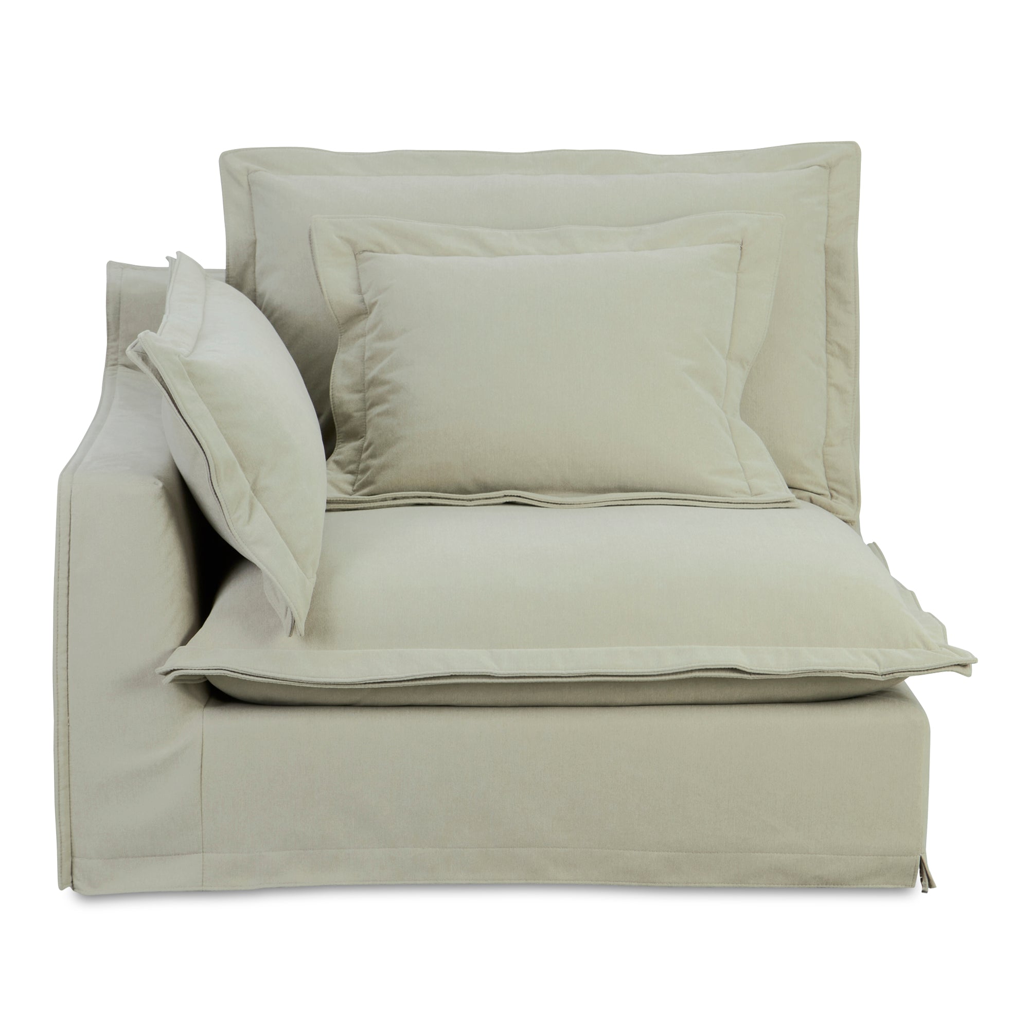 Olivia Left Arm Facing Chair Sand - Moes Home