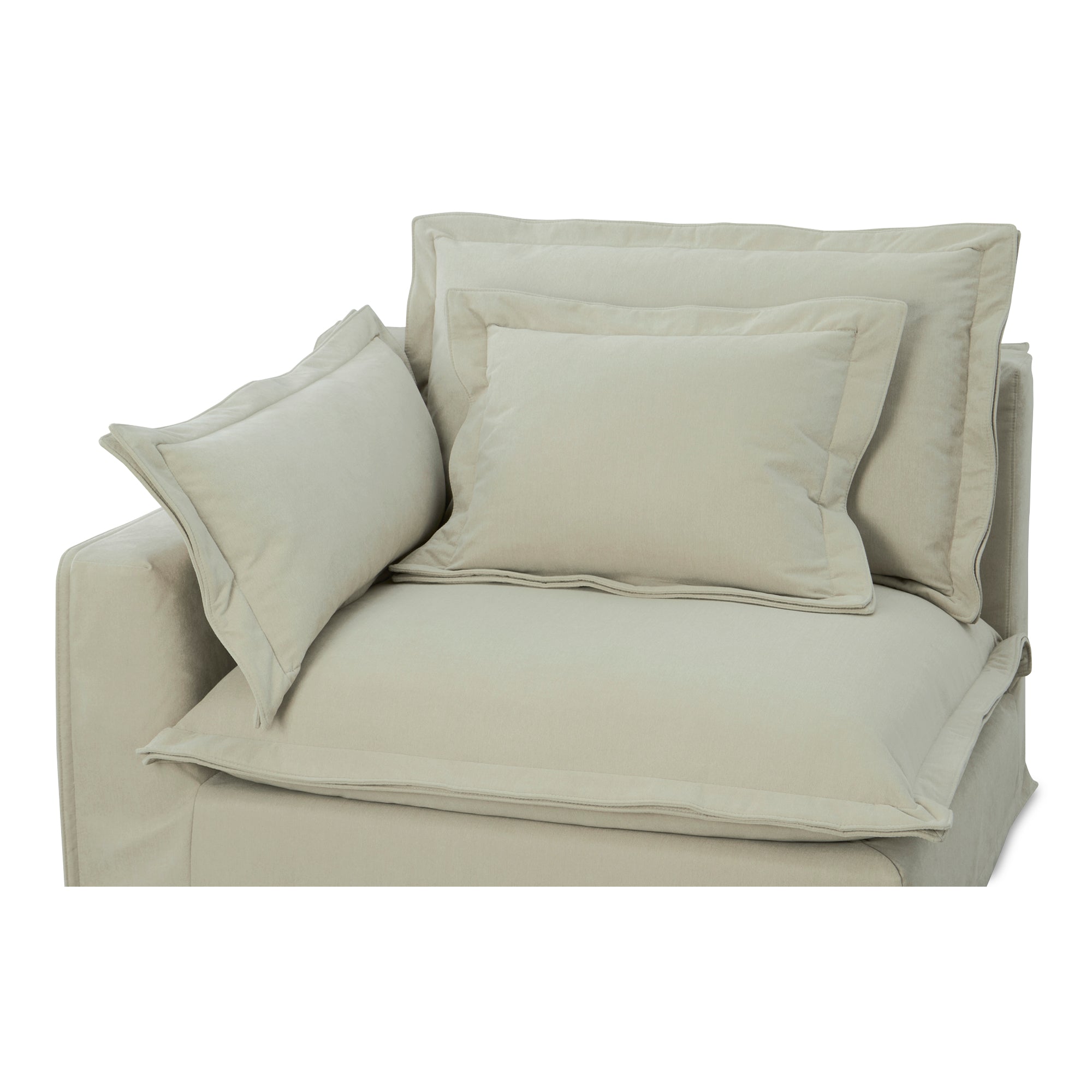Olivia Left Arm Facing Chair Sand - Moes Home