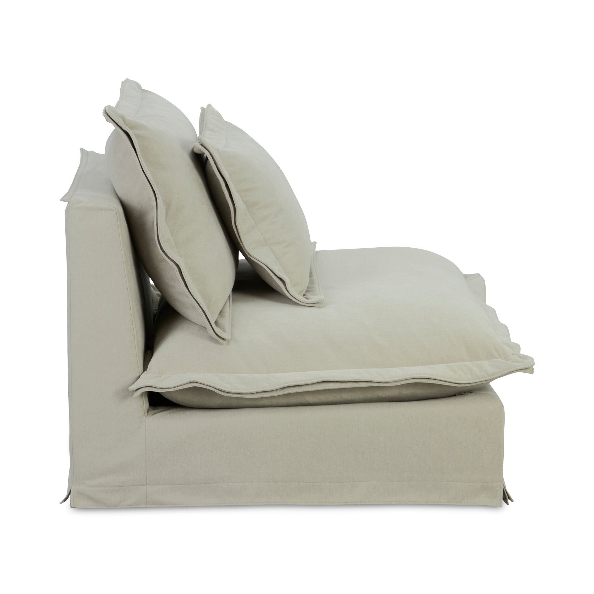 Olivia Slipper Chair Sand - Moes Home