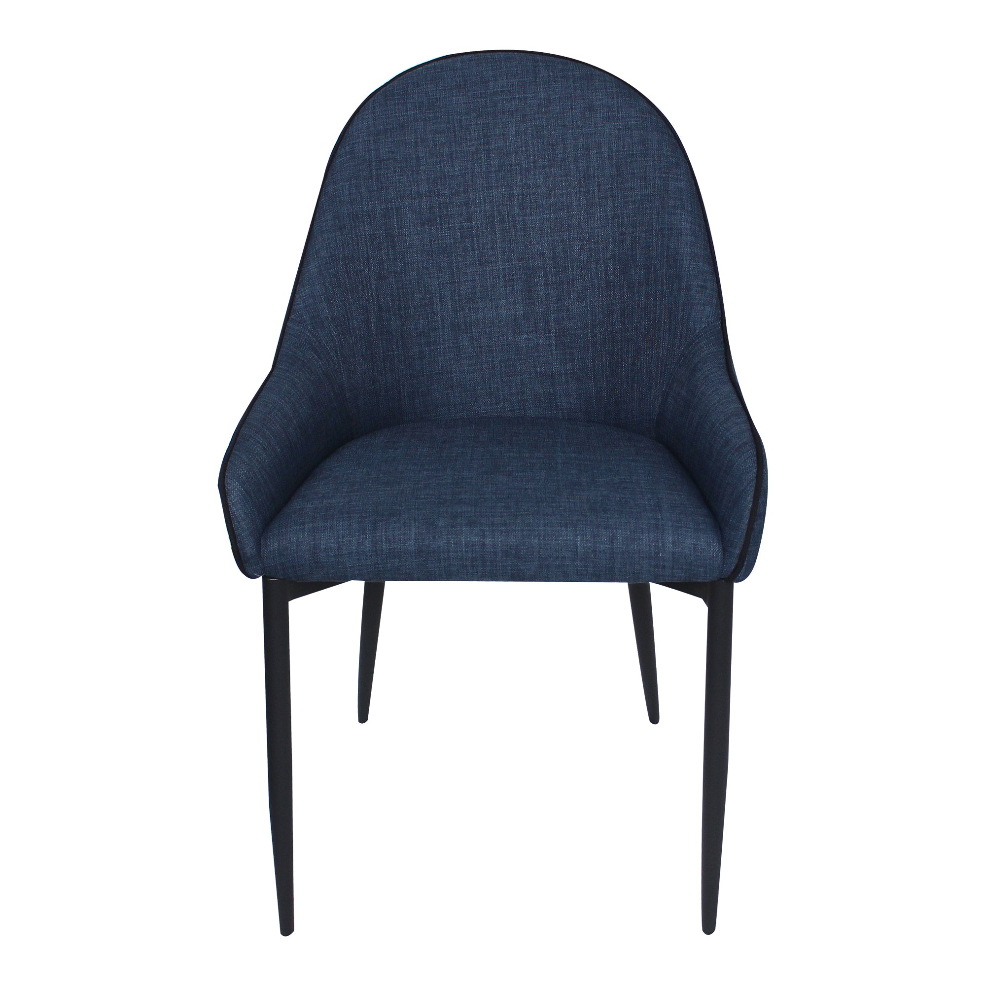 Lapis Dining Chair Dark Blue - Set Of Two - Moes Home
