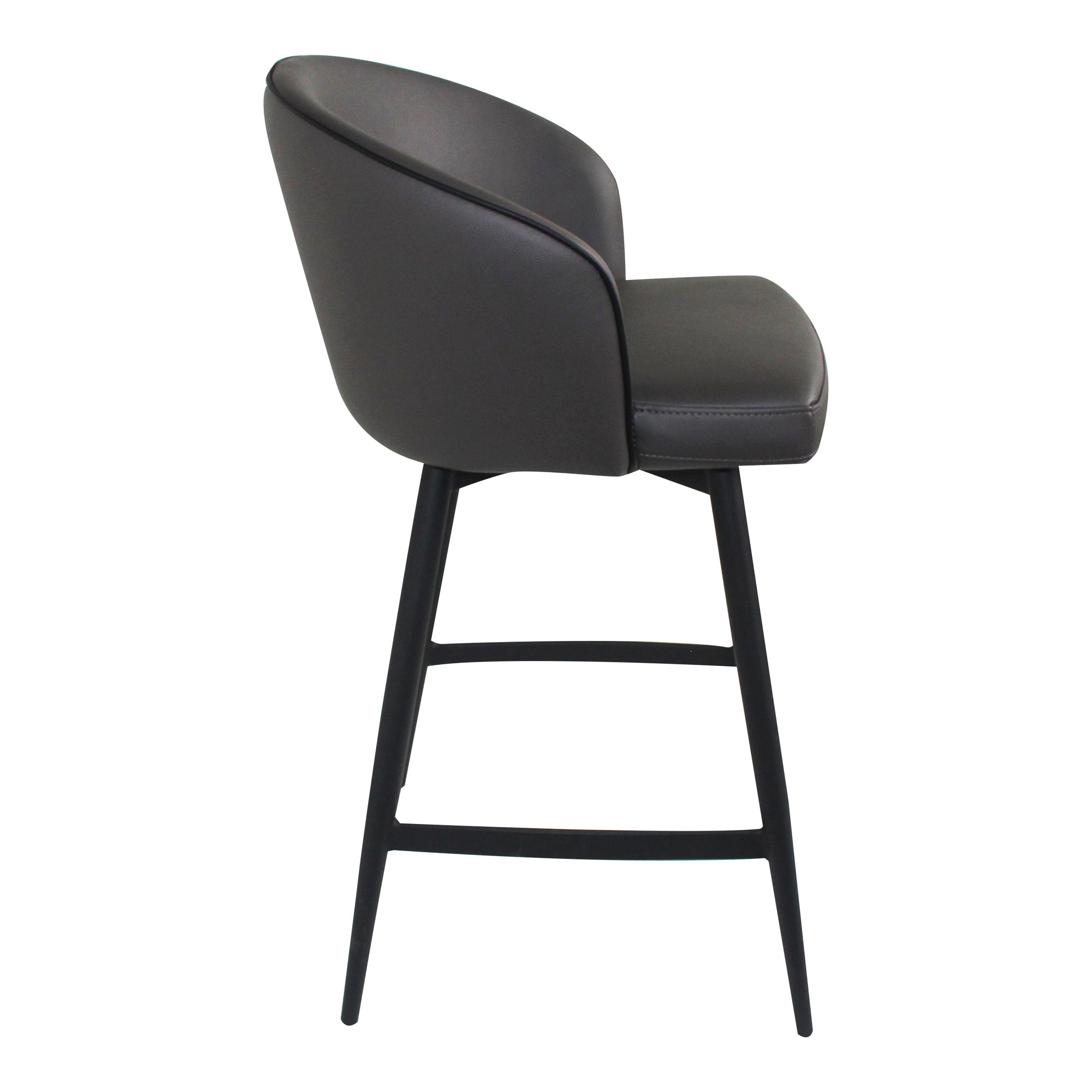 Webber Swivel Counter Stool Charcoal - Moes Home