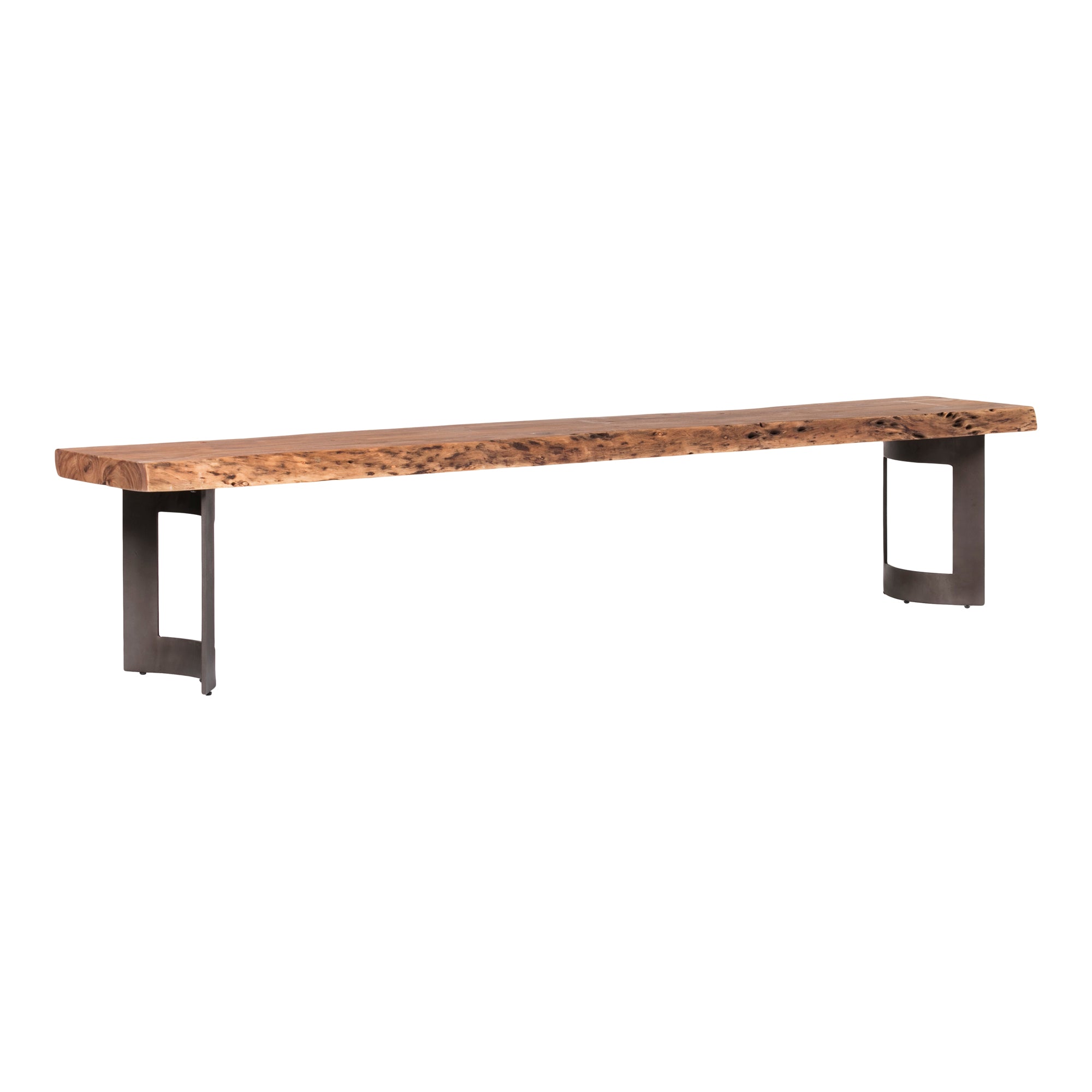 Bent Bench Large Brown - Moes Home