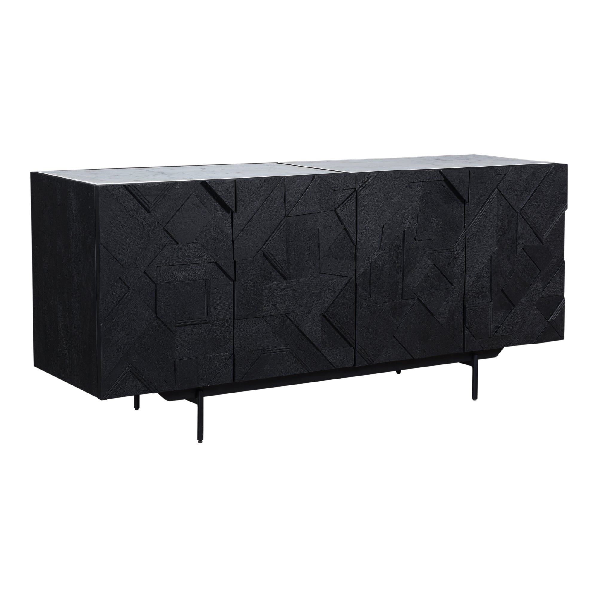 Kattan Sideboard Black - Moes Home
