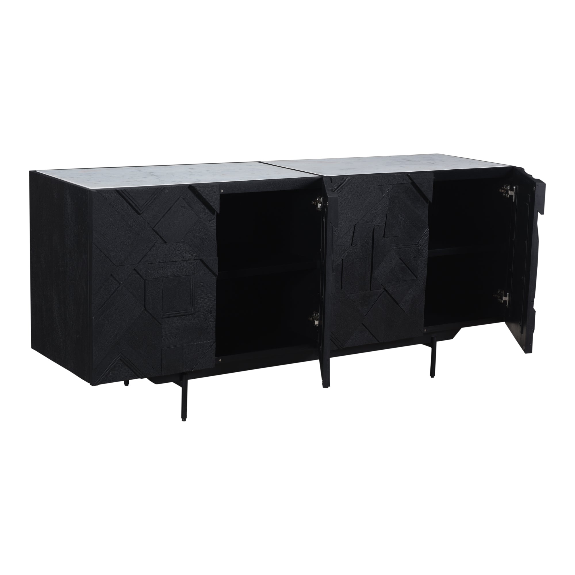 Kattan Sideboard Black - Moes Home