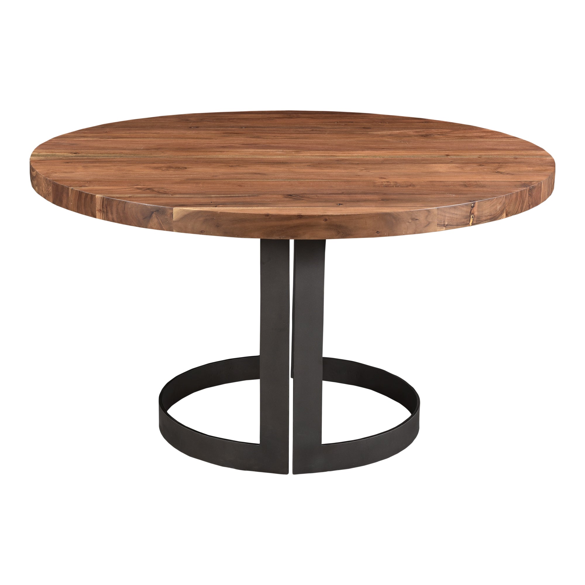 Bent Round Dining Table 54In Brown - Moes Home
