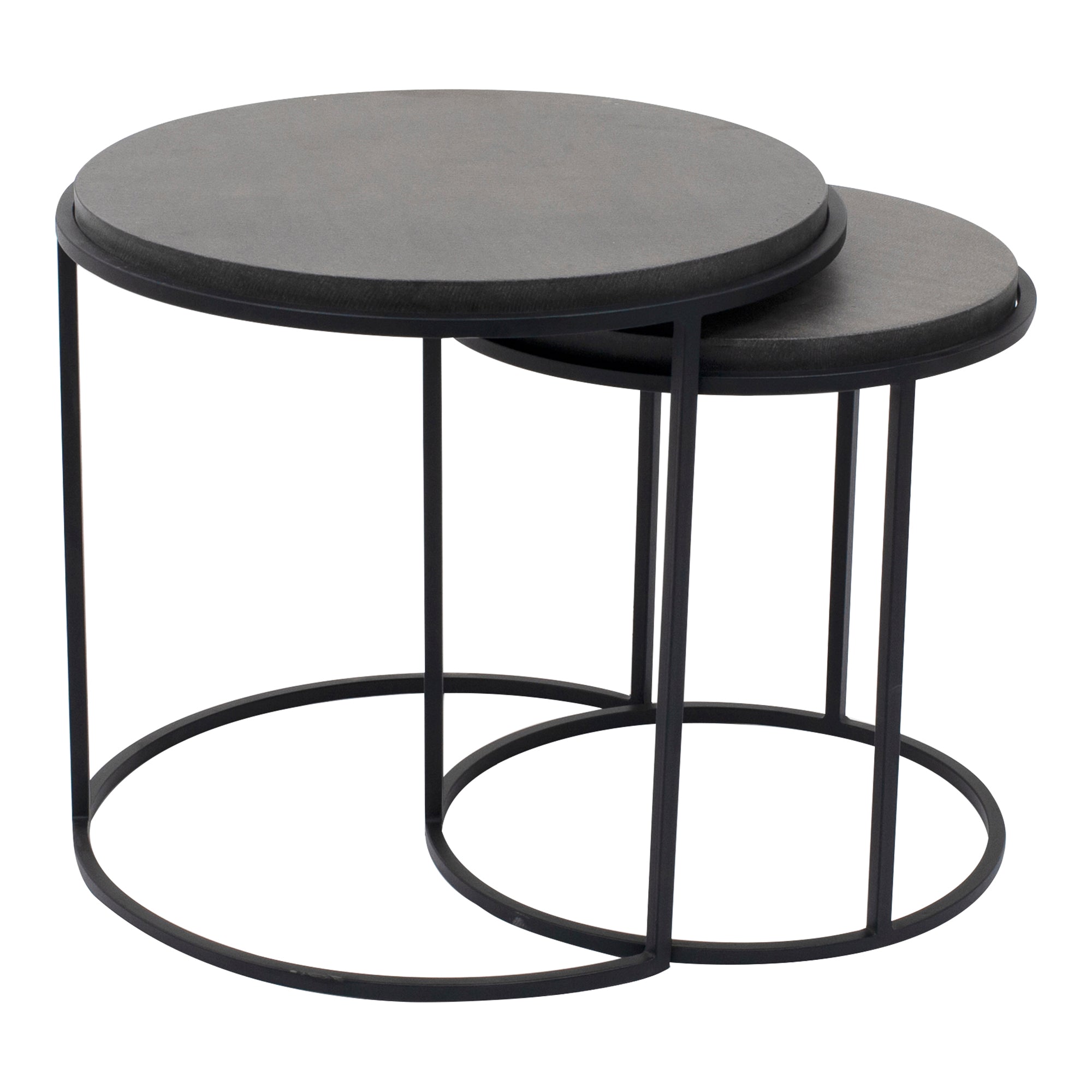 Roost Nesting Tables Black Set Of 2 - Moes Home