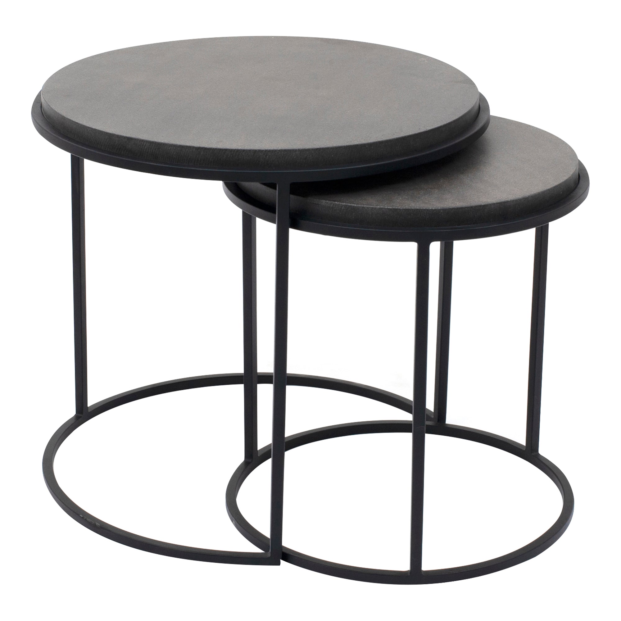 Roost Nesting Tables Black Set Of 2 - Moes Home