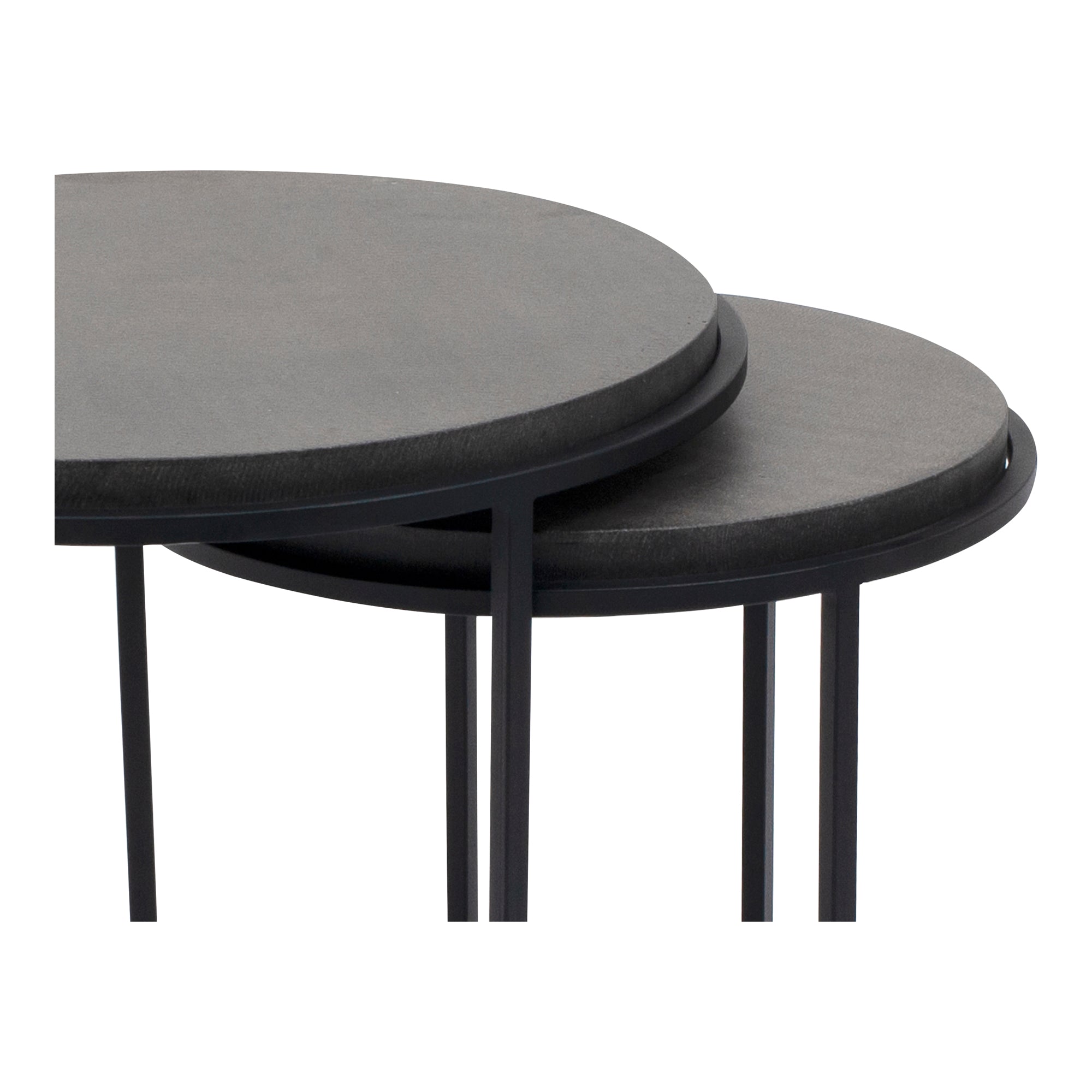 Roost Nesting Tables Black Set Of 2 - Moes Home