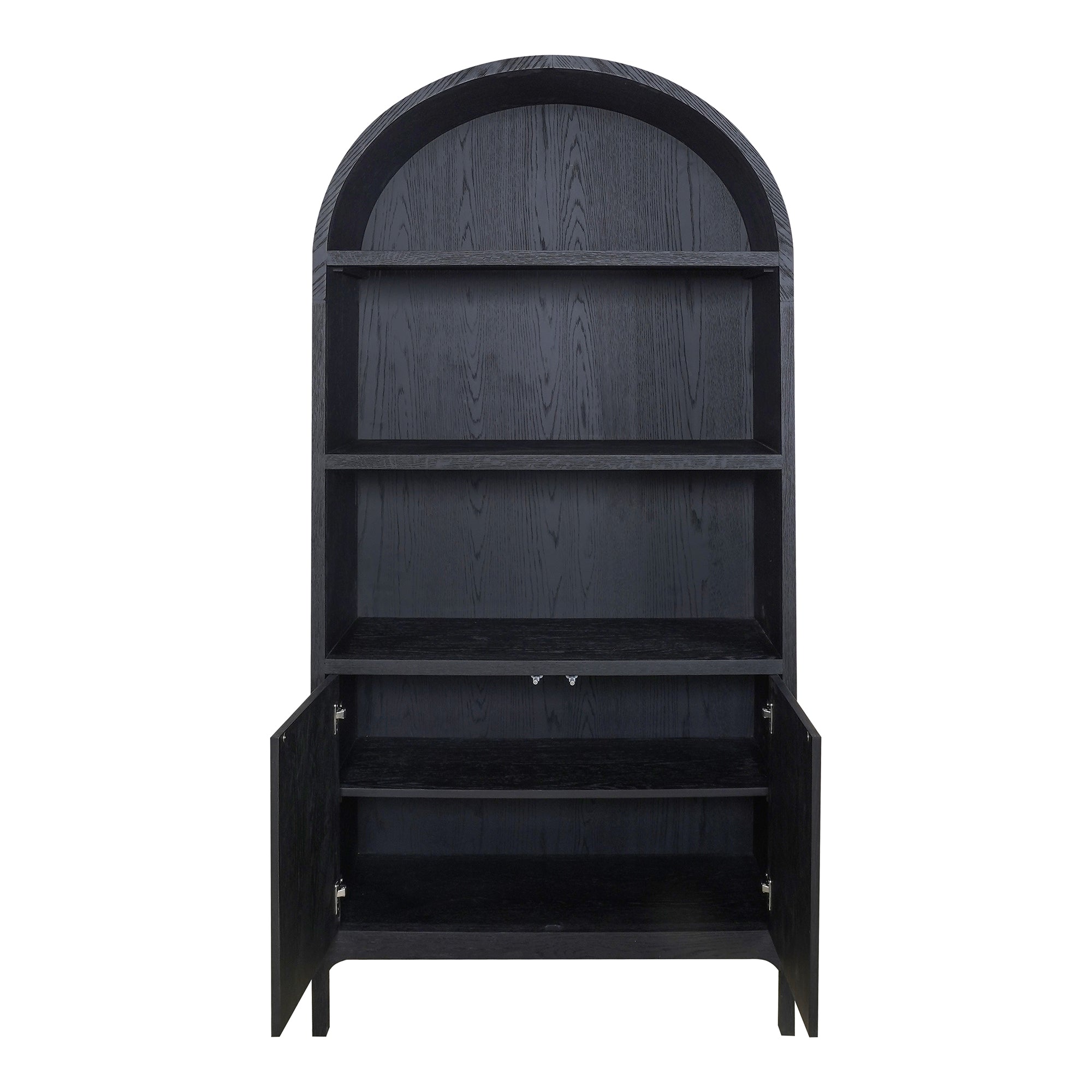 Wilde Display Cabinet Black Oak - Moes Home