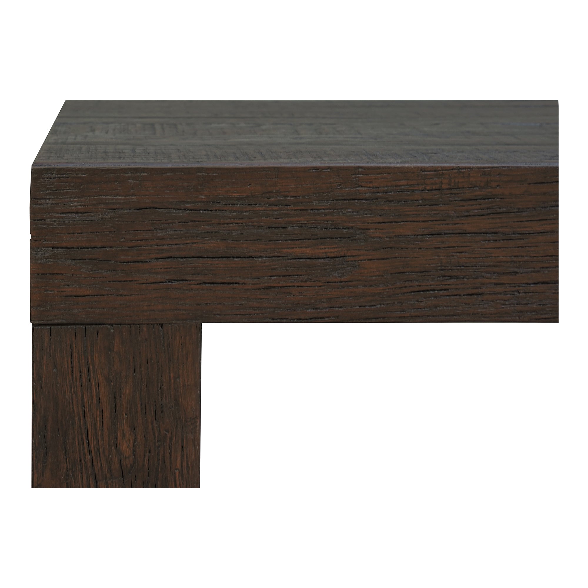 Evander Dining Bench Rustic Brown - Moes Home