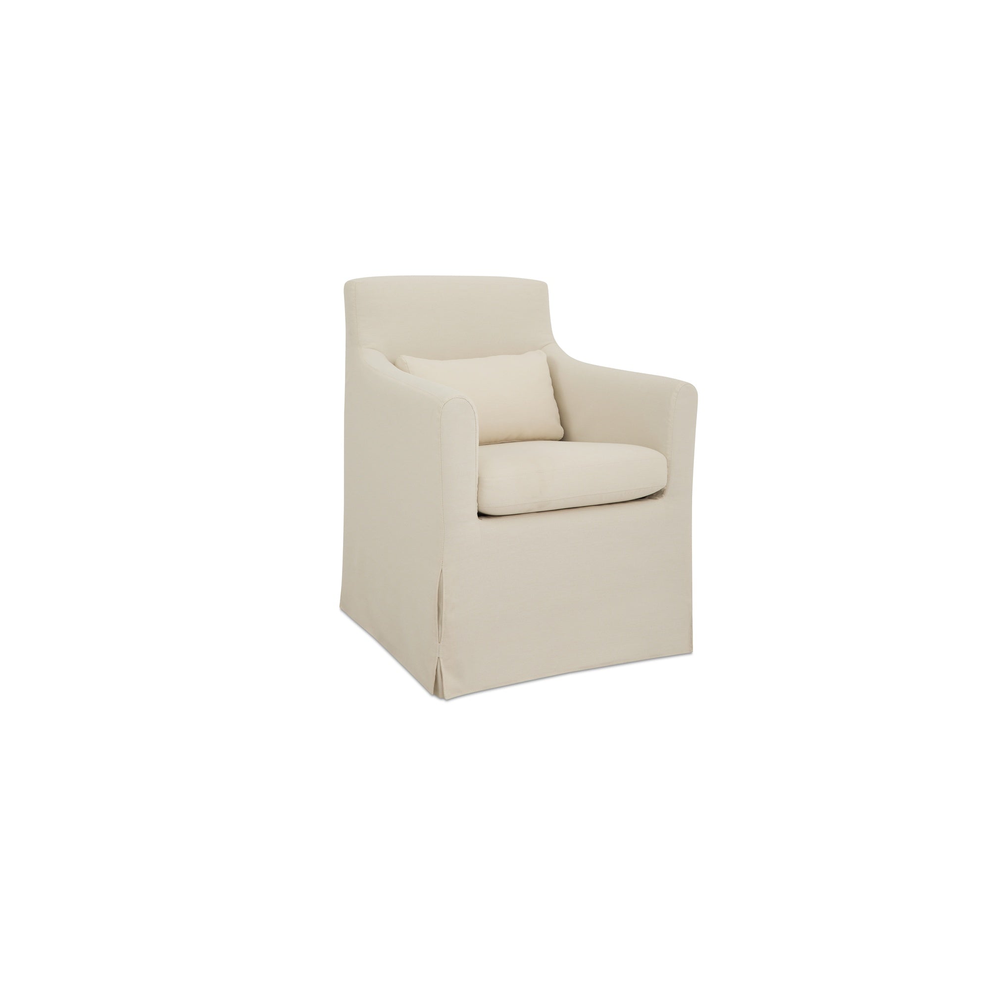 Lydia Outdoor Slipcover Dining Chair Light Brown