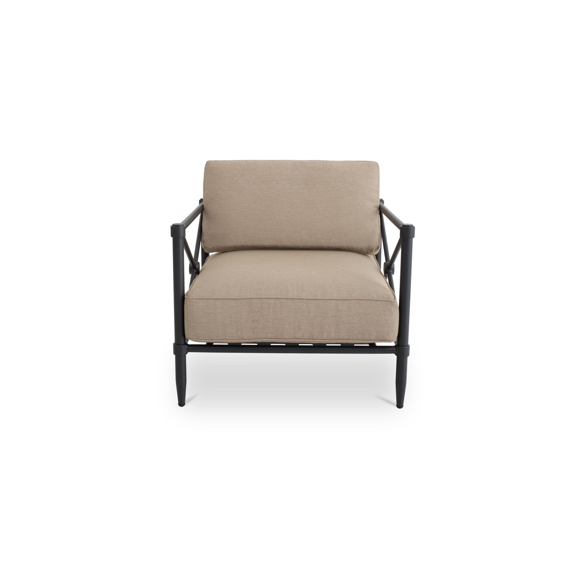 Willow Outdoor Accent Chair Light Brown