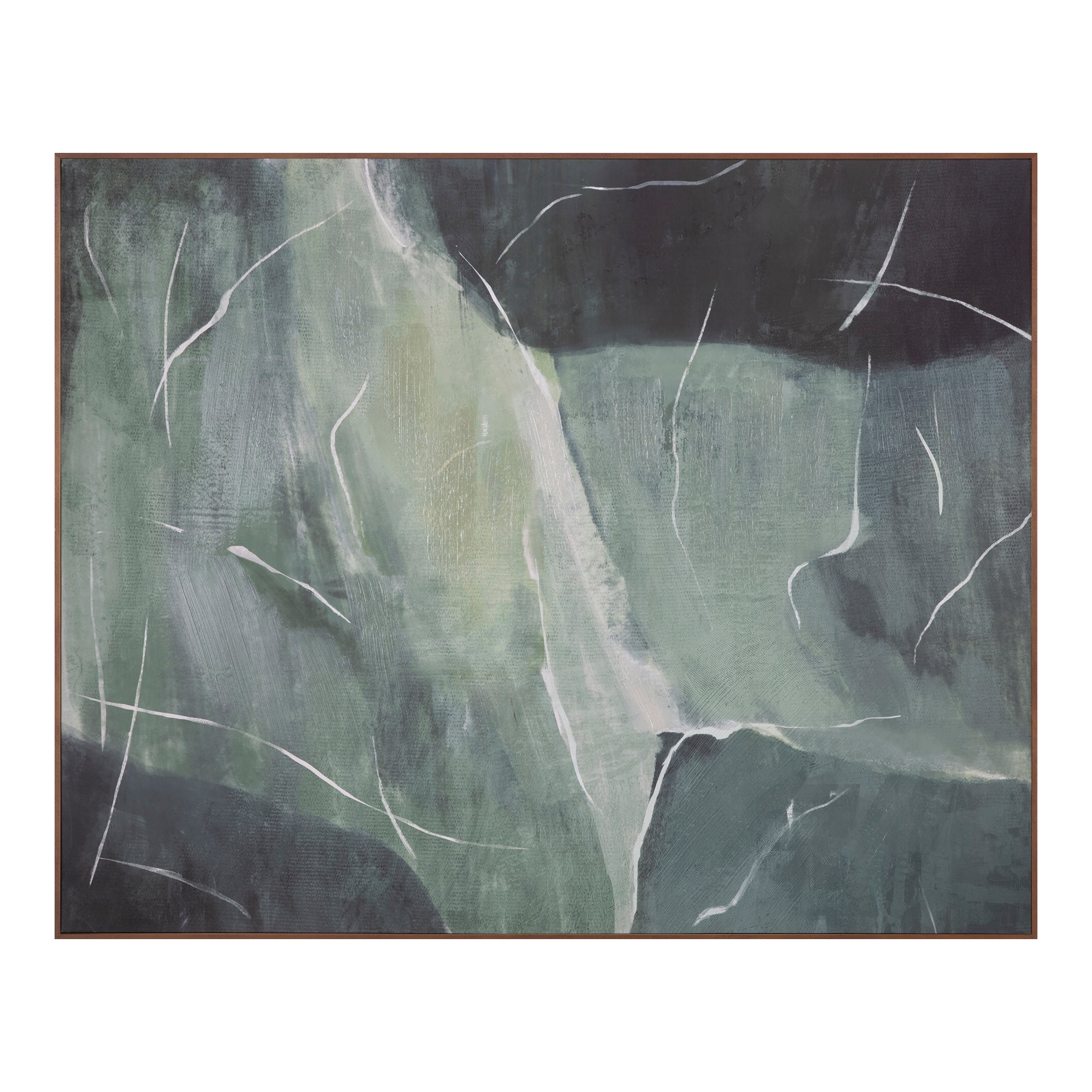 Impression Framed Painting Verdant Palette - Moes Home