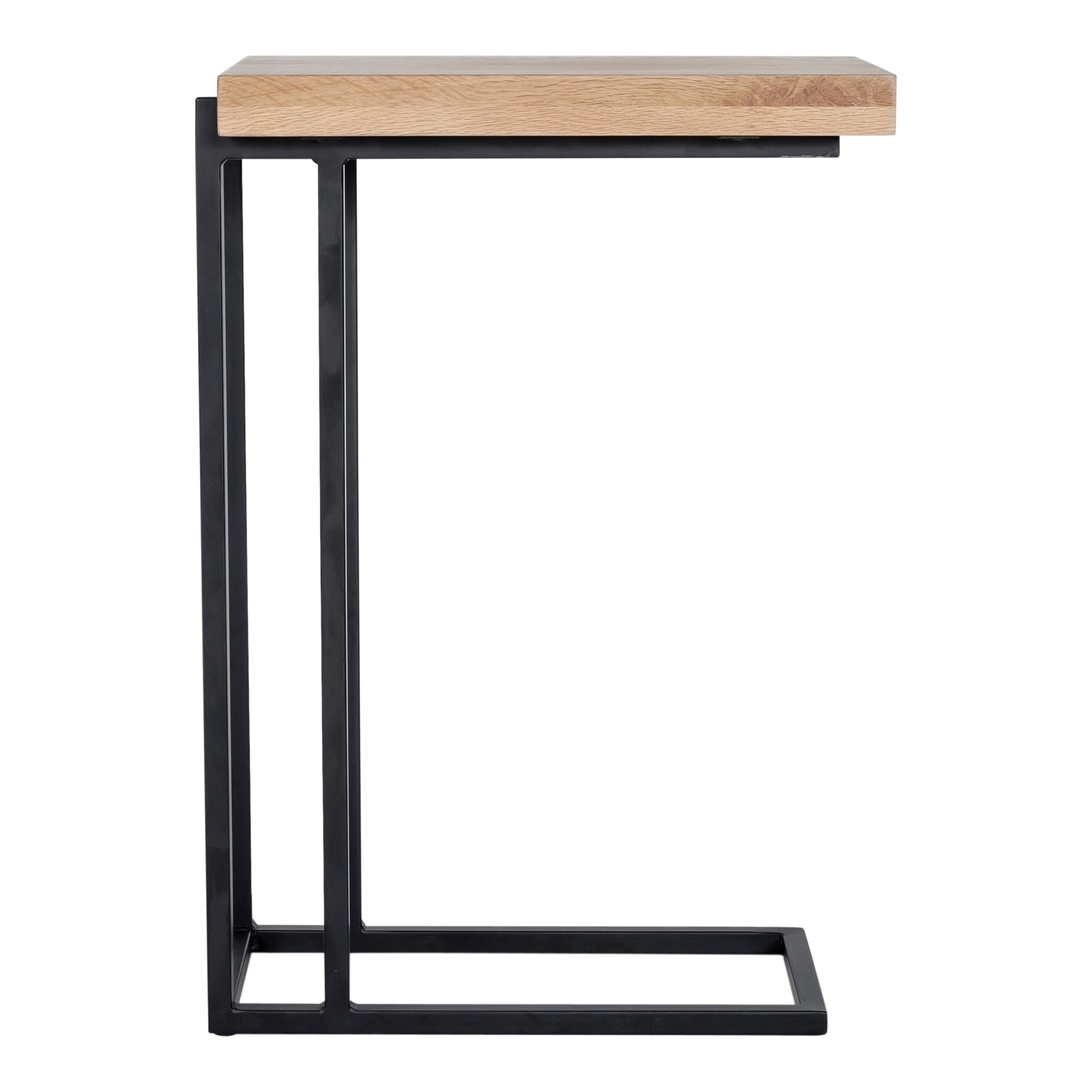 Mila C Shaped Side Table Natural - Moes Home