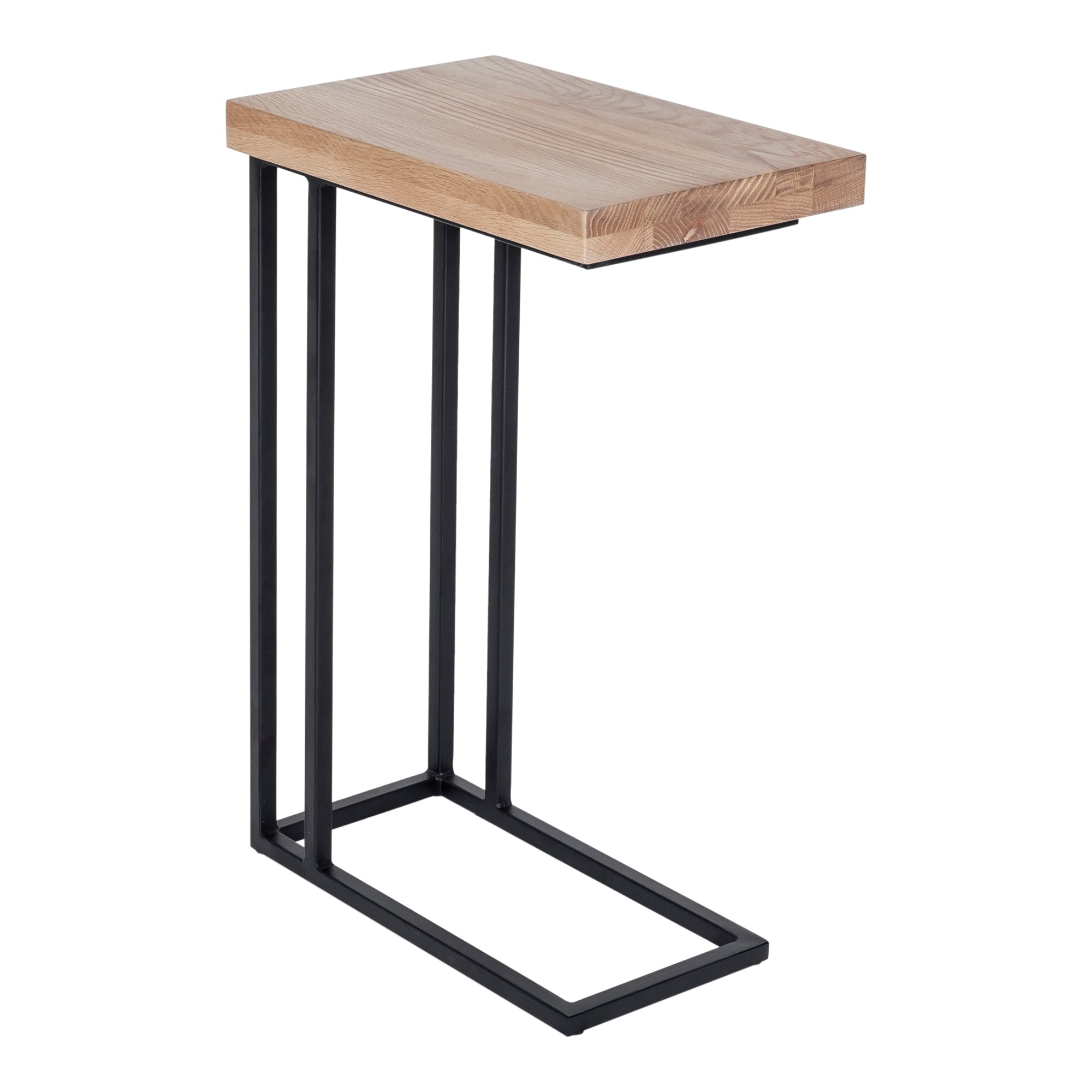 Mila C Shaped Side Table Natural - Moes Home