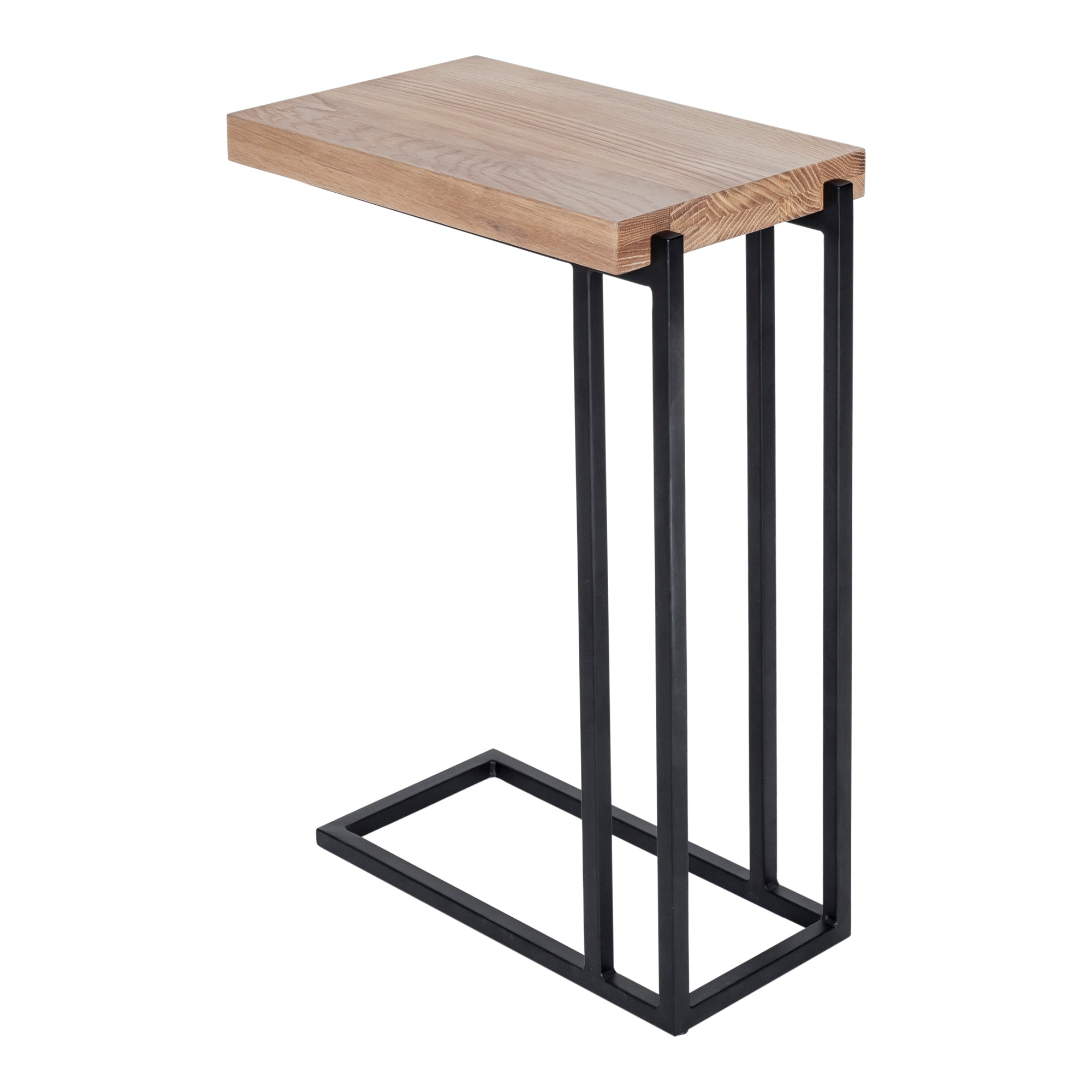 Mila C Shaped Side Table Natural - Moes Home