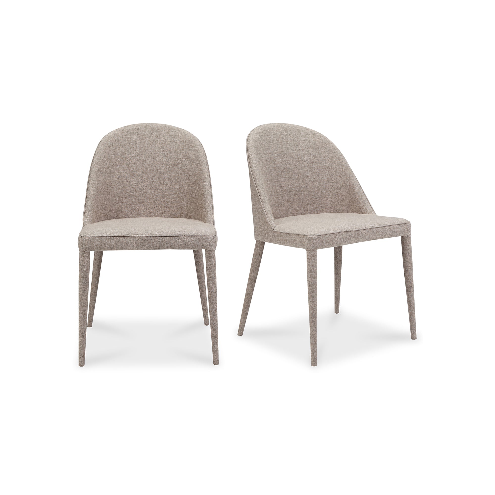 Burton Dining Chair Light Grey - Set Of Two - Moes Home