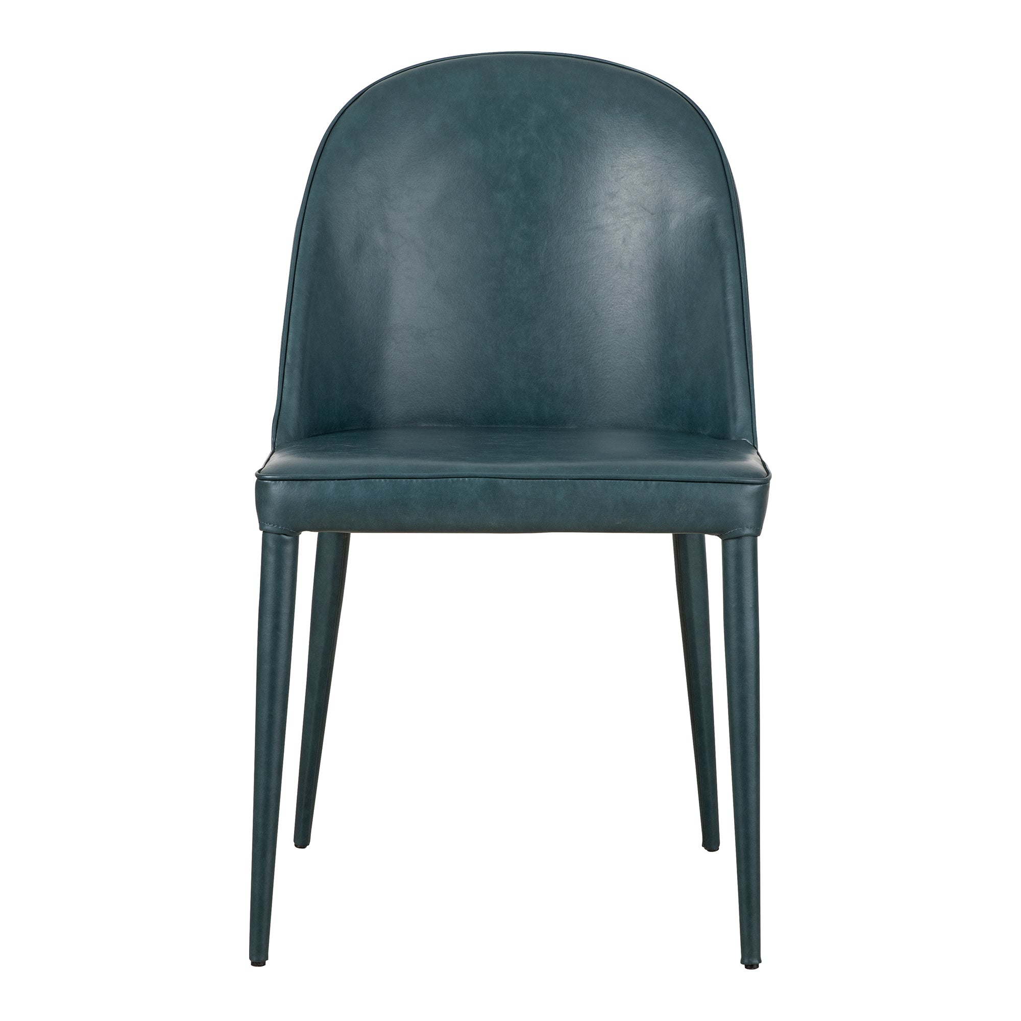 Burton Dining Chair Grey Vegan Leather - Set Of Two