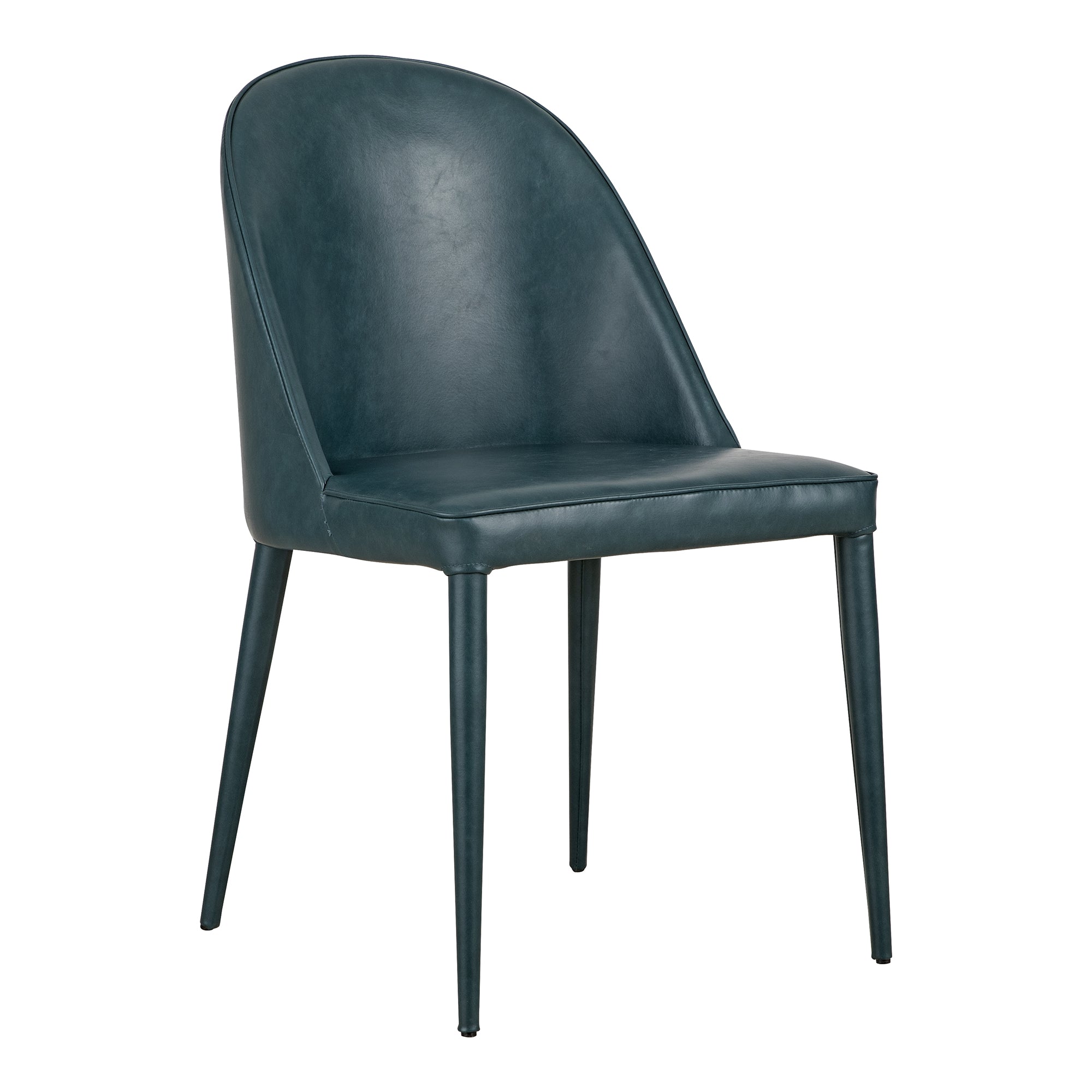 Burton Dining Chair Grey Vegan Leather - Set Of Two