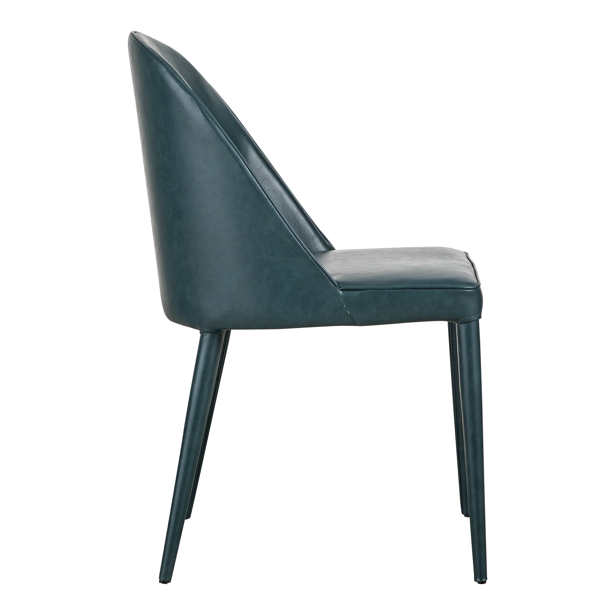 Burton Dining Chair Grey Vegan Leather - Set Of Two