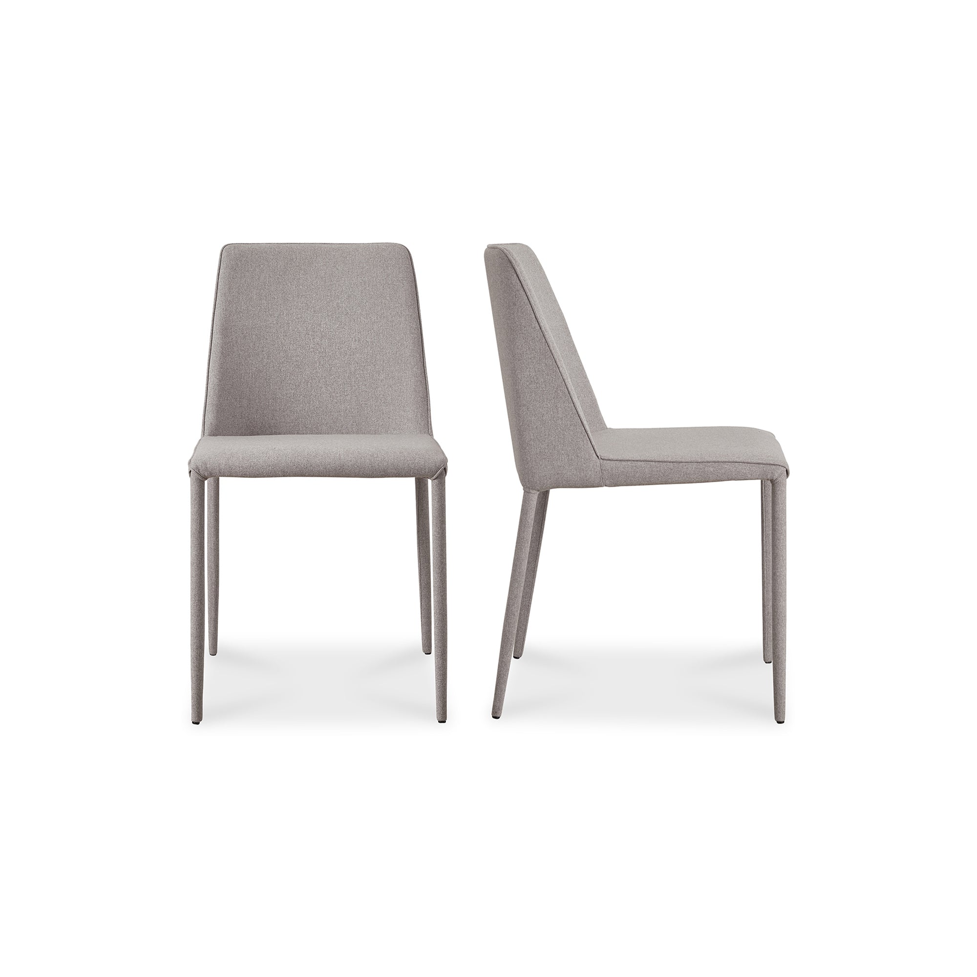 Nora Dining Chair Light Grey - Set Of Two - Moes Home