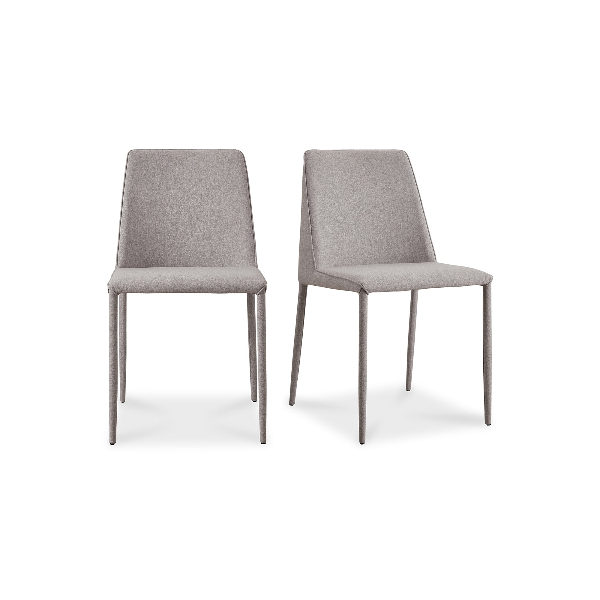 Nora Dining Chair Light Grey - Set Of Two - Moes Home