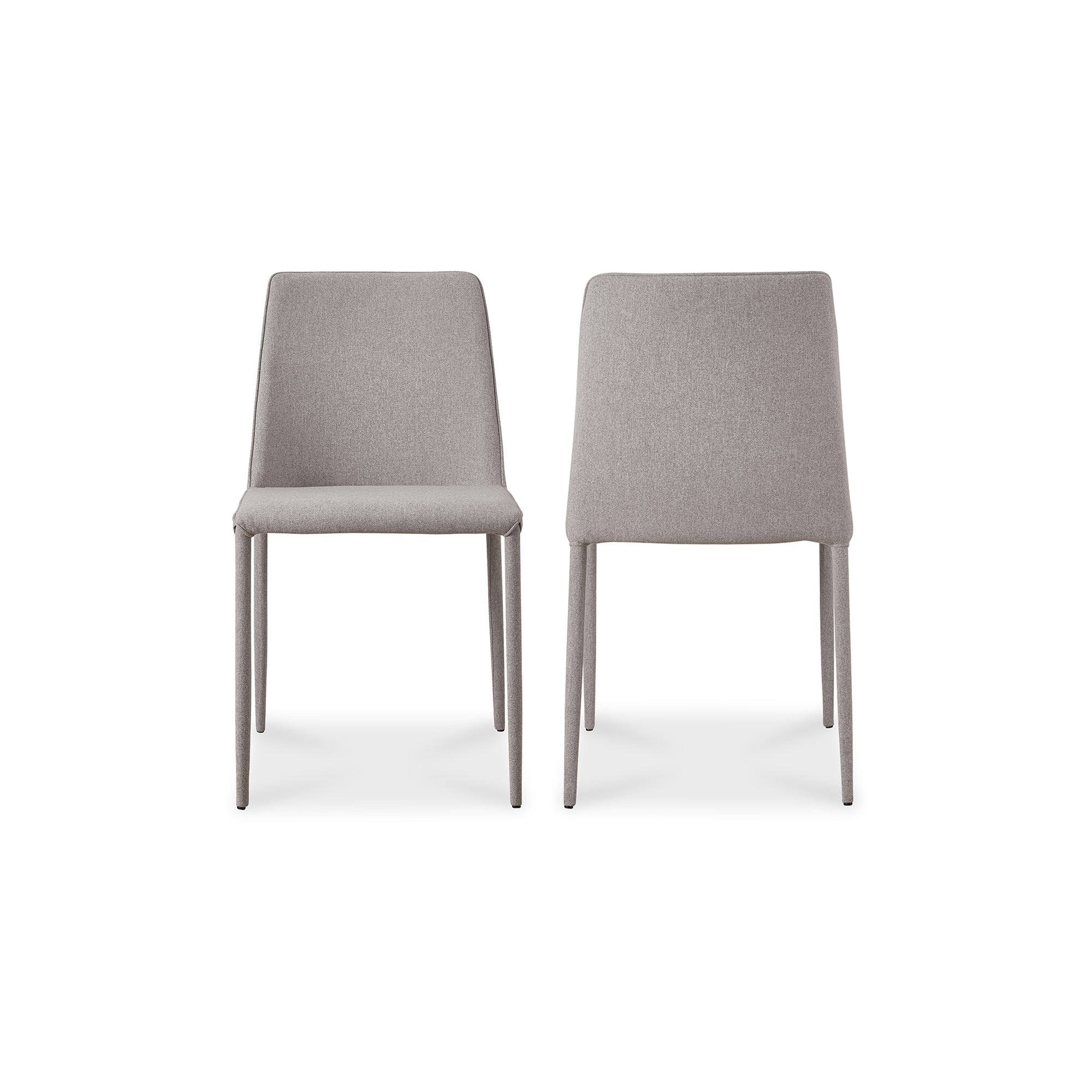 Nora Dining Chair Light Grey - Set Of Two - Moes Home