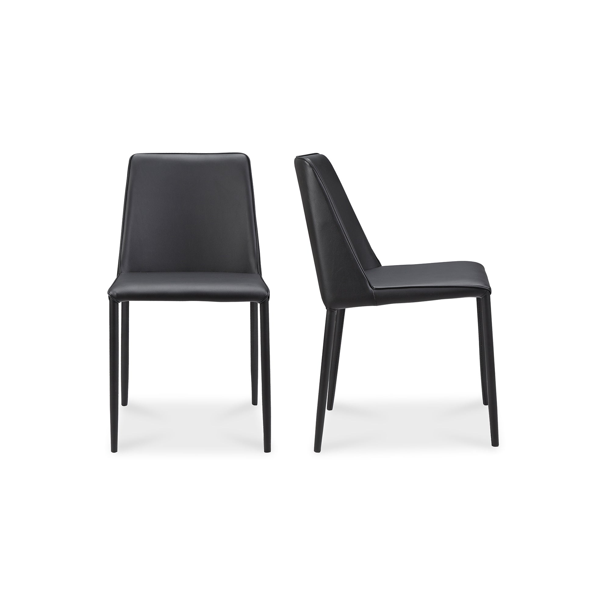 Nora Dining Chair Ocean Cavern Grey Vegan Leather - Set Of Two