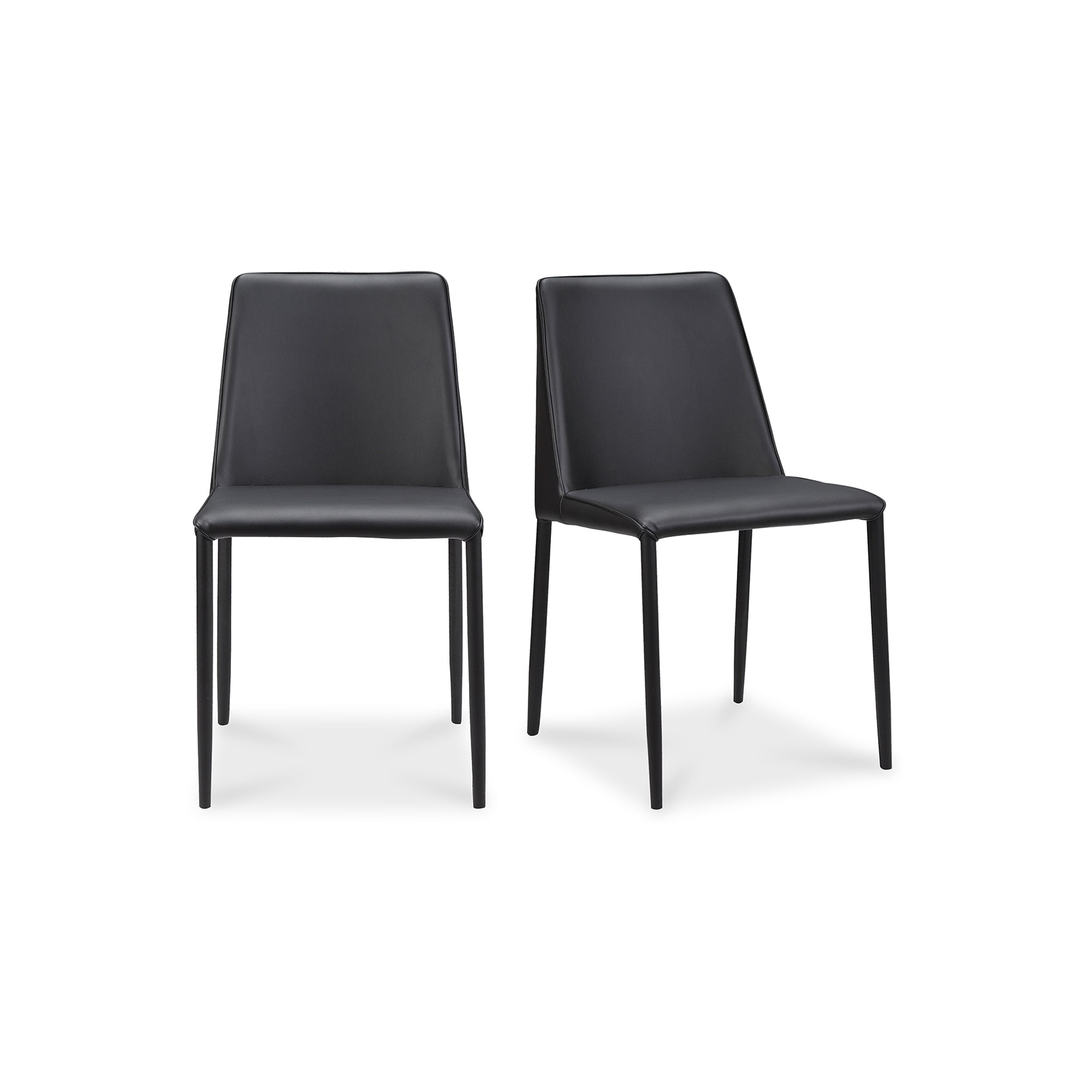 Nora Dining Chair Ocean Cavern Grey Vegan Leather - Set Of Two