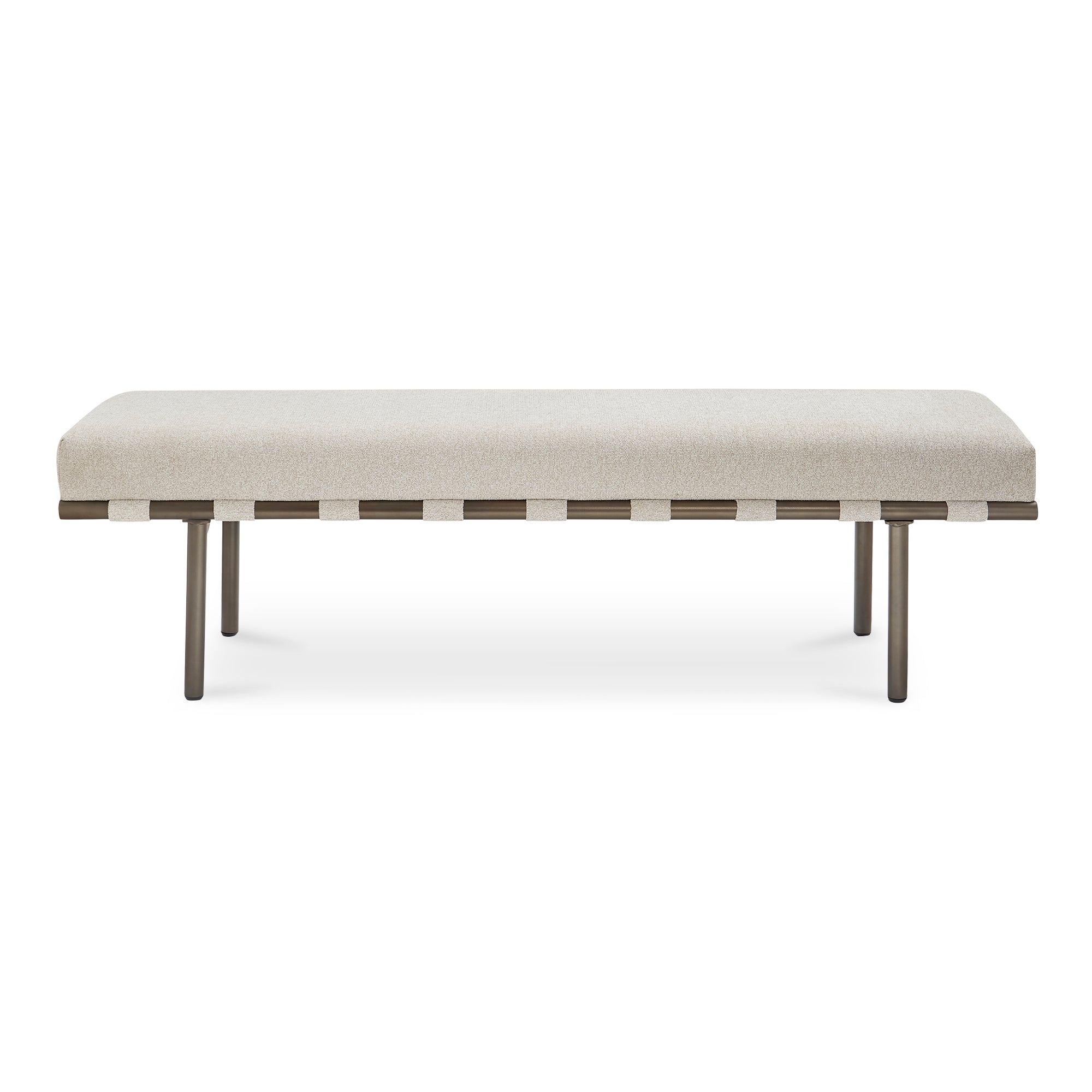 Carson Dining Bench Beige - Moes Home